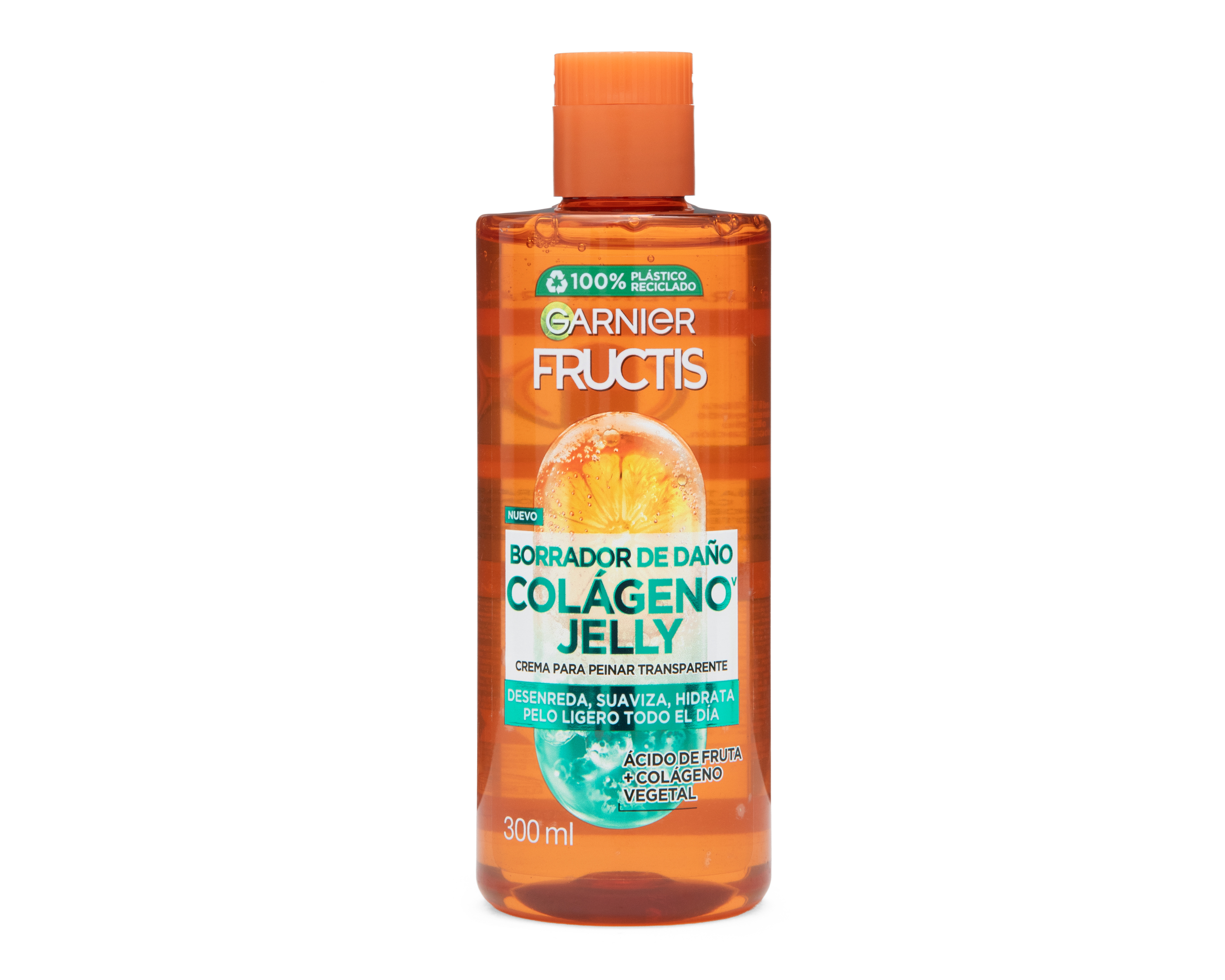 Crema para Peinar Garnier Fructis Borrador de Daño Colágeno Jelly 300 ml