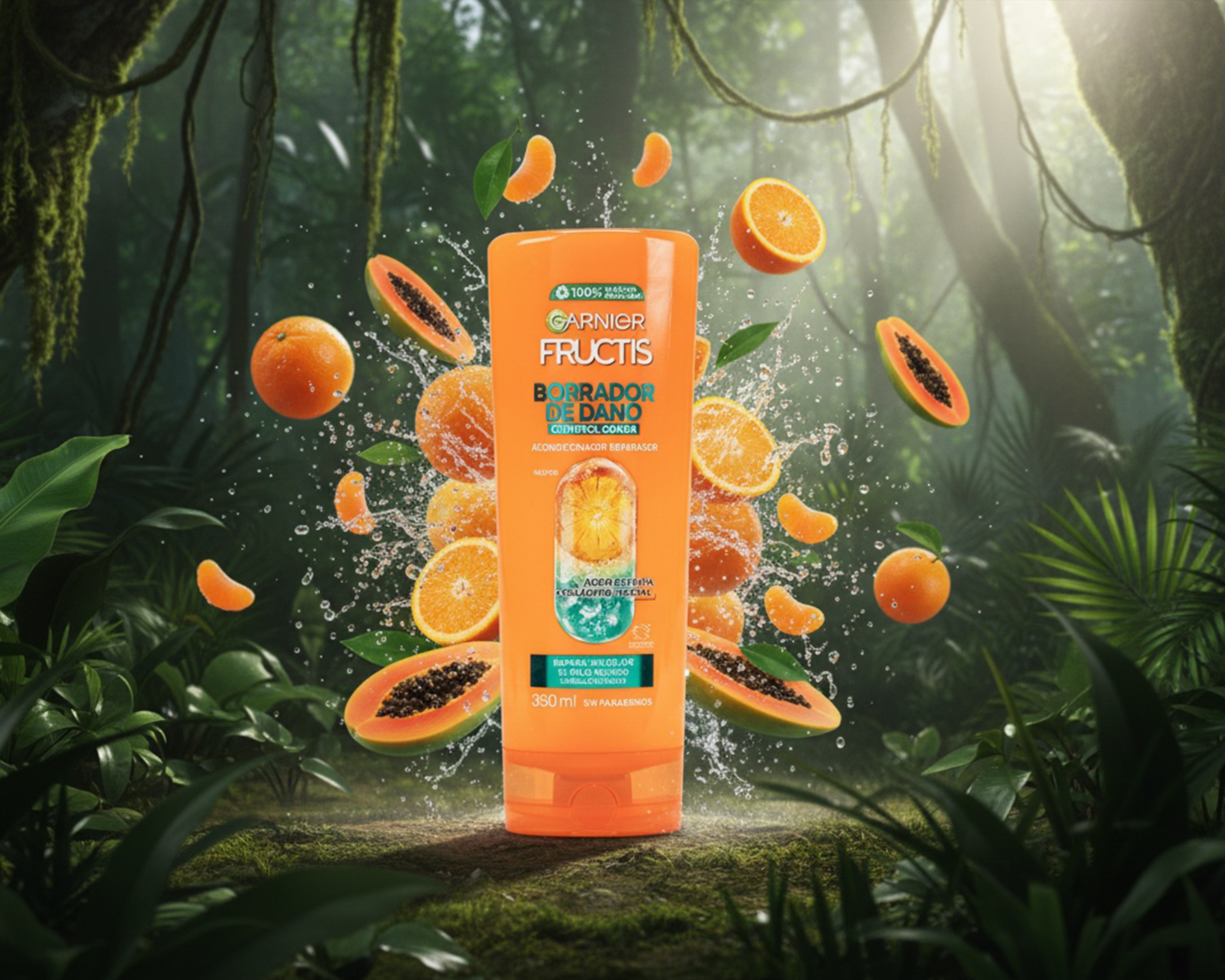 Foto 5 pulgar | Foto 6 | Acondicionador Garnier Fructis Borrador de Daño Control Grasa 350 ml