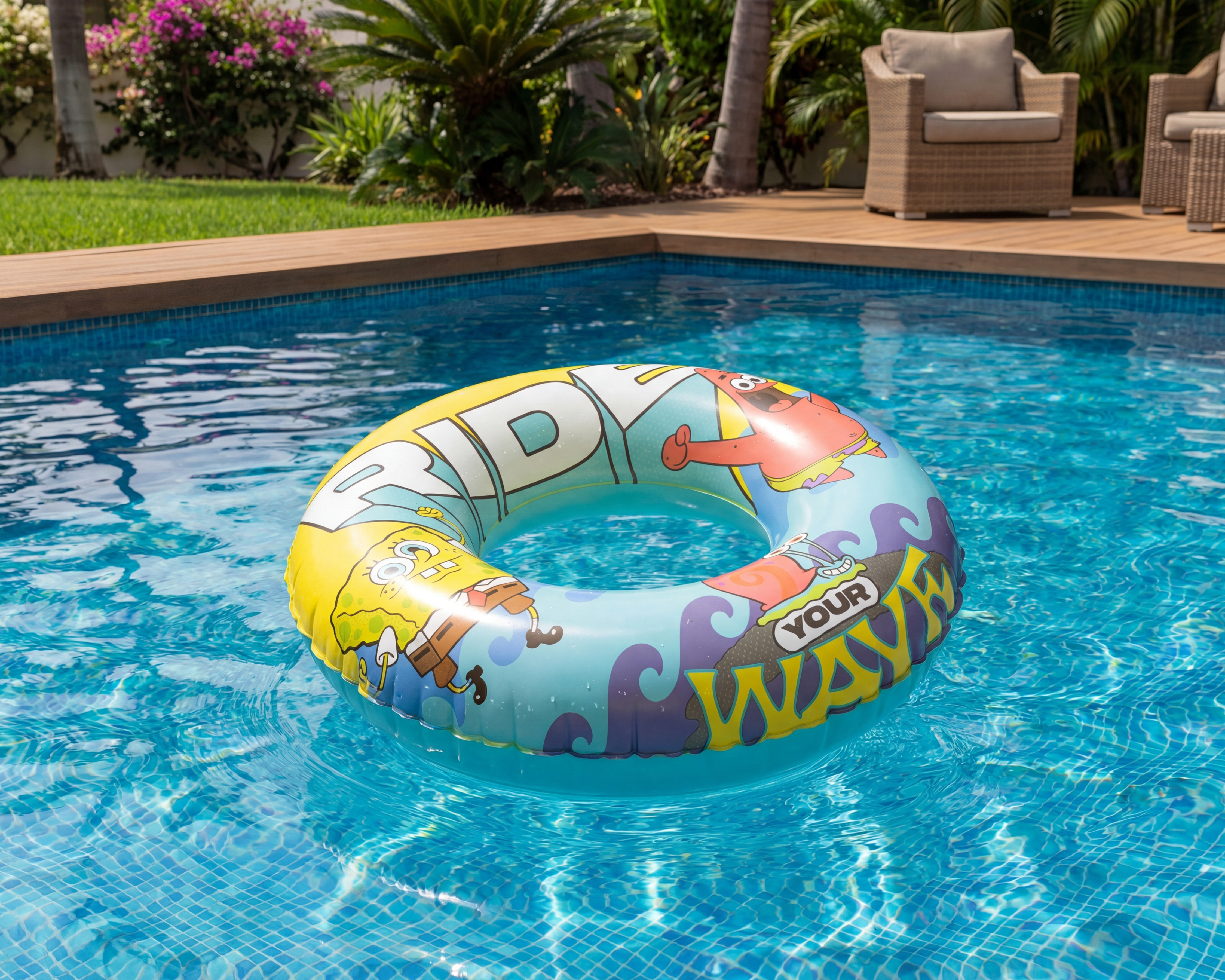 Foto 7 pulgar | Foto 6 | Salvavidas Toymark Bob Esponja