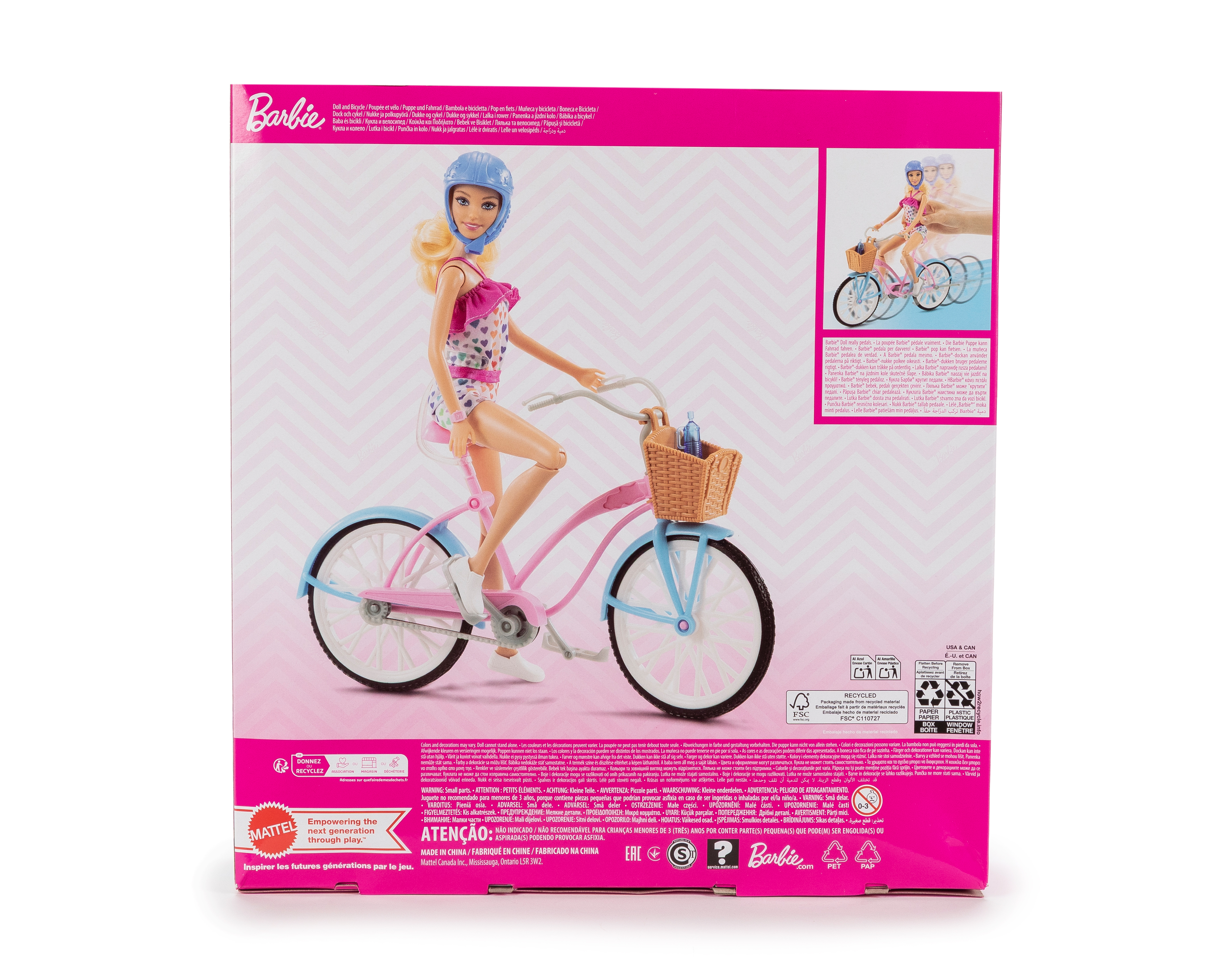 Foto 6 pulgar | Foto 5 | Muñeca Barbie Paseo en Bicicleta