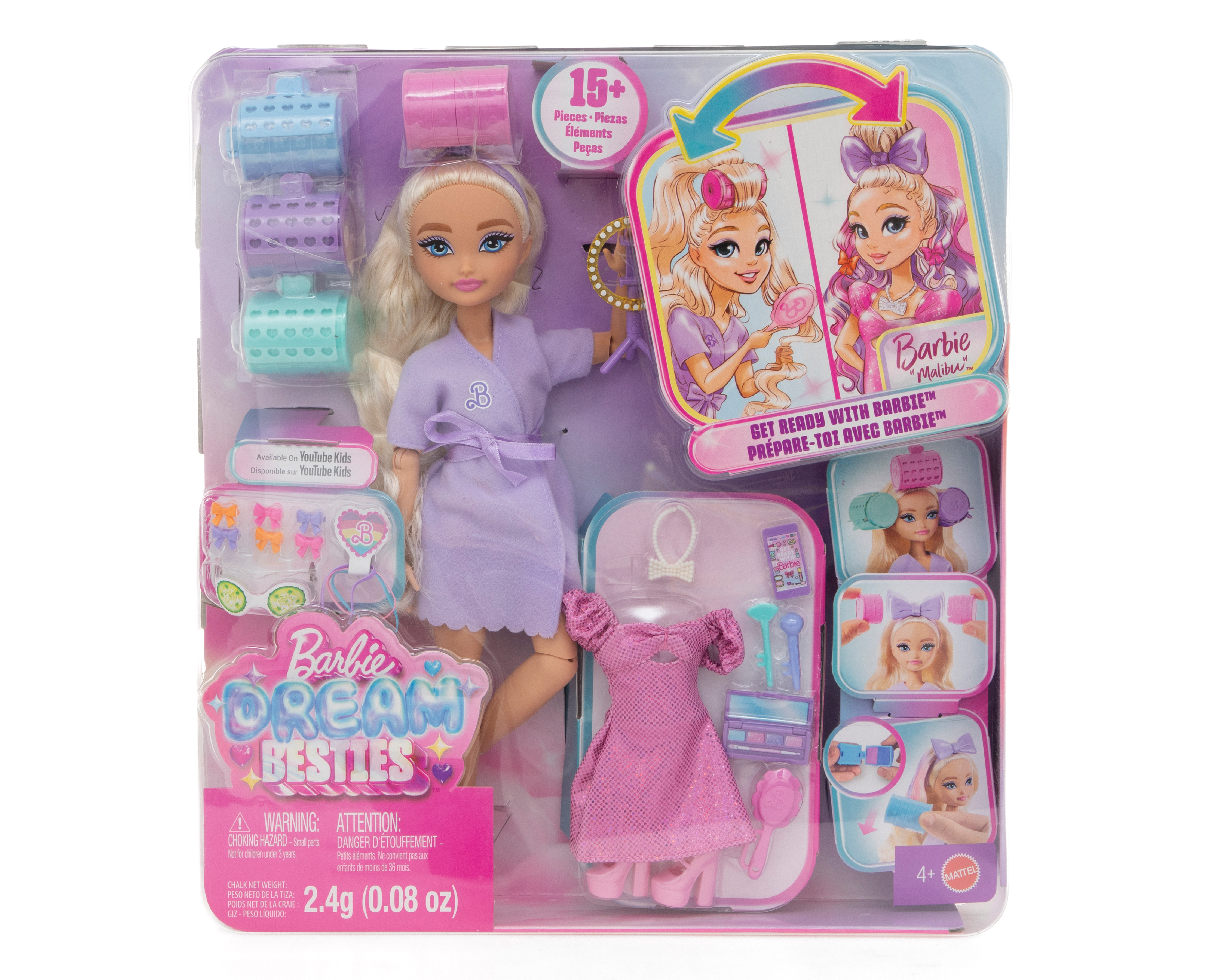 Foto 4 | Foto 4 | Muñeca Barbie Dream Besties Malibú con Accesorios