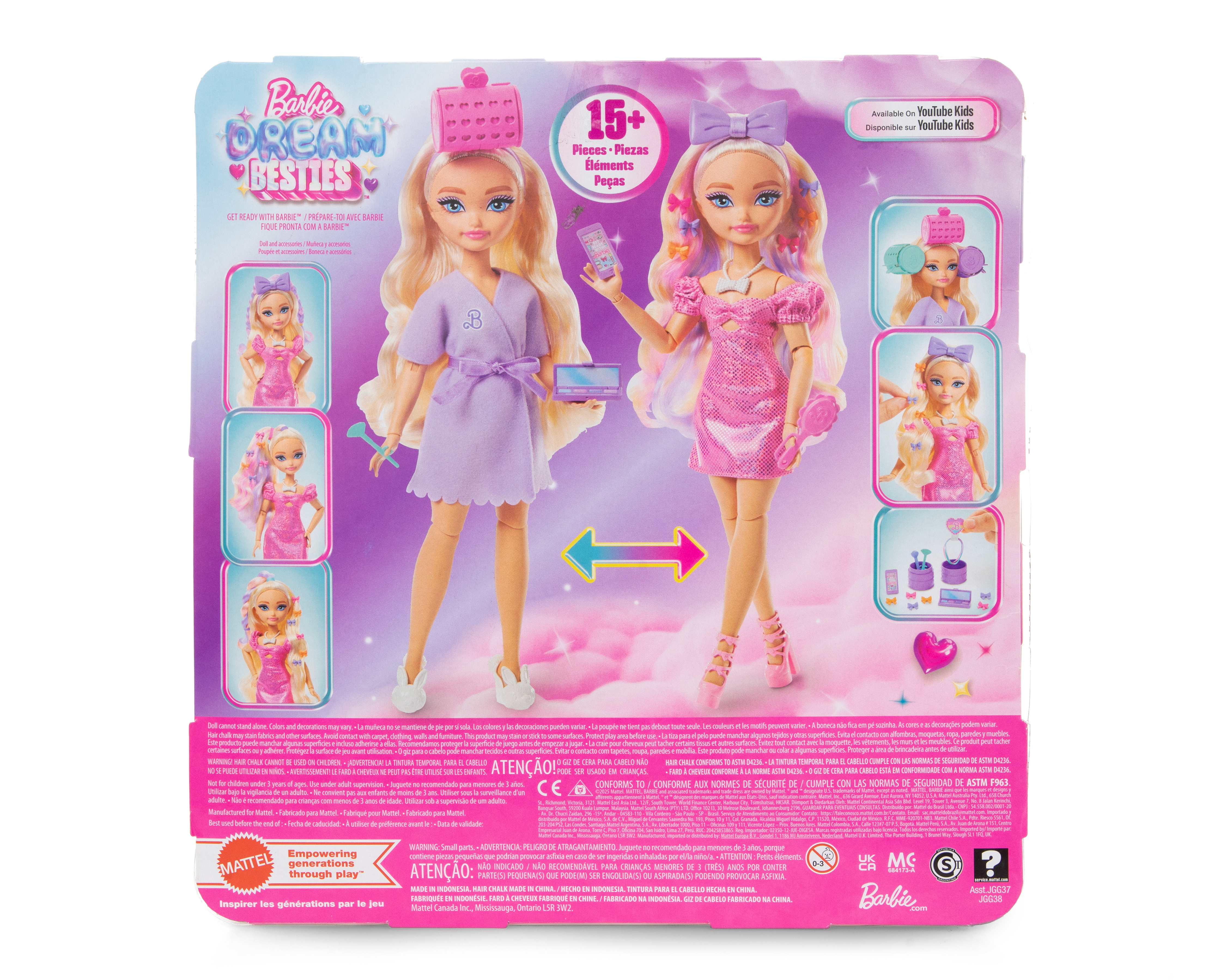 Foto 5 | Foto 5 | Muñeca Barbie Dream Besties Malibú con Accesorios