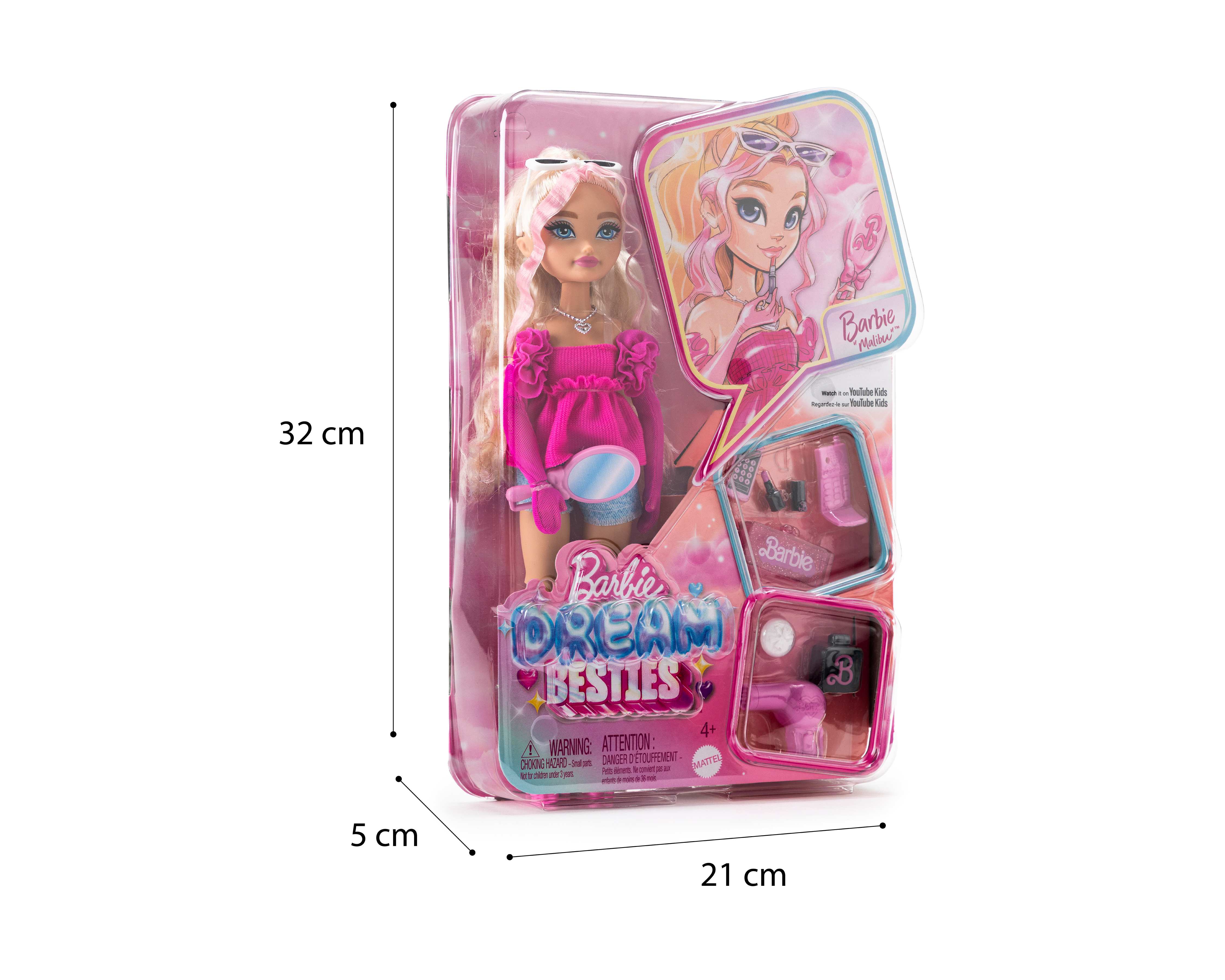 Foto 4 pulgar | Foto 3 | Muñeca Barbie Dream Besties Malibú