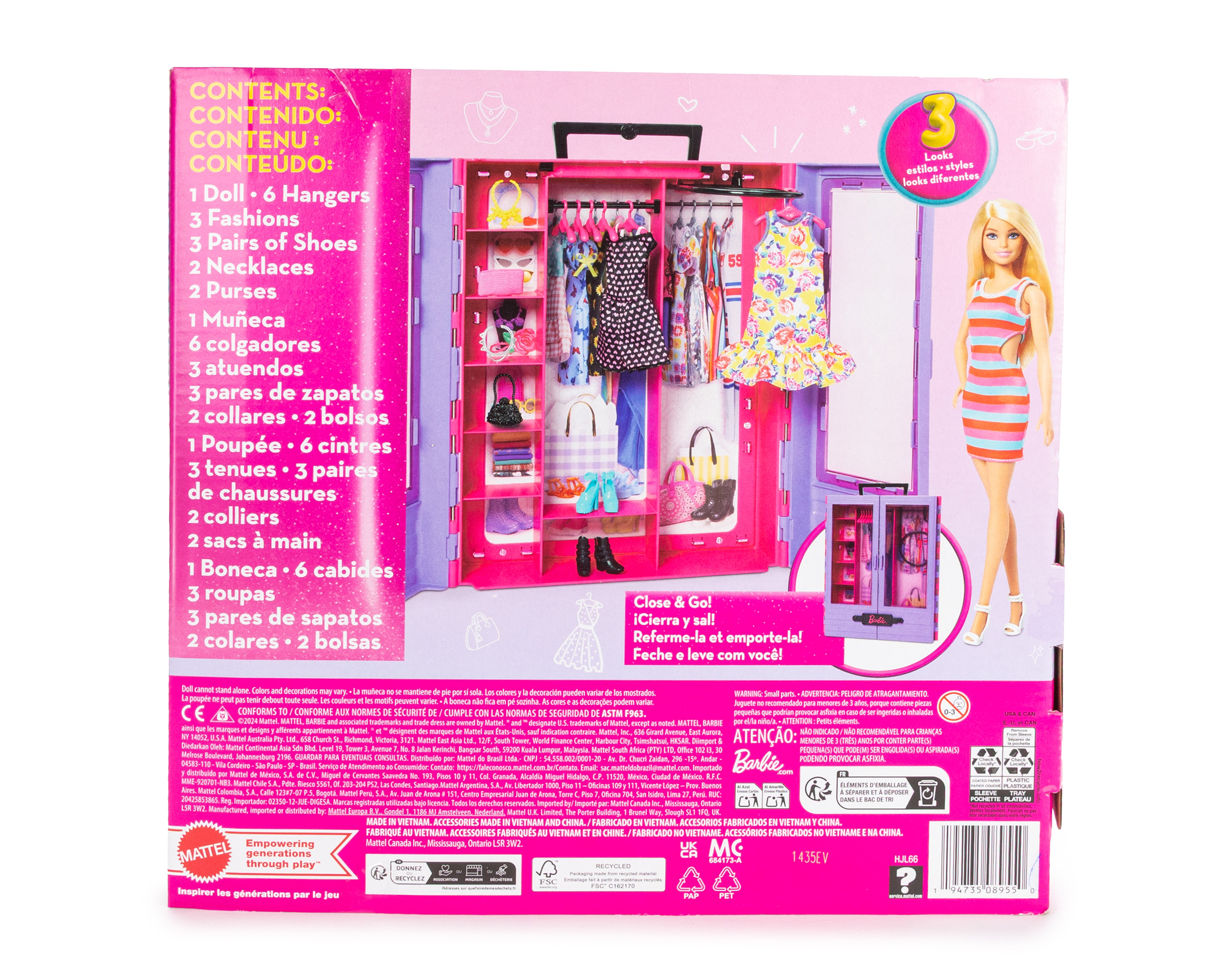 Foto 3 pulgar | Foto 2 | Muñeca Barbie Ultimate Closet