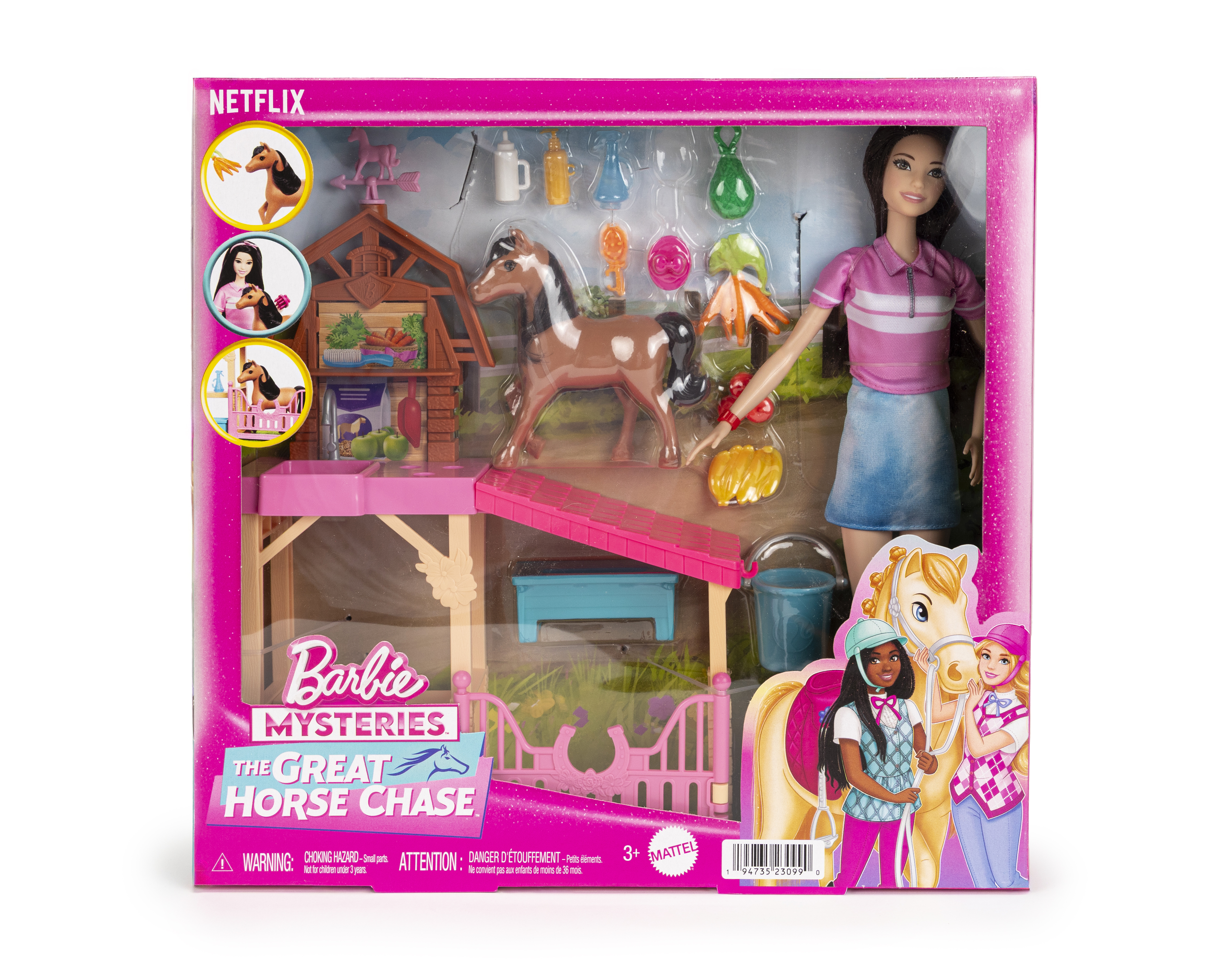 Muñeca Detective Barbie la Gran Carrera de Caballos