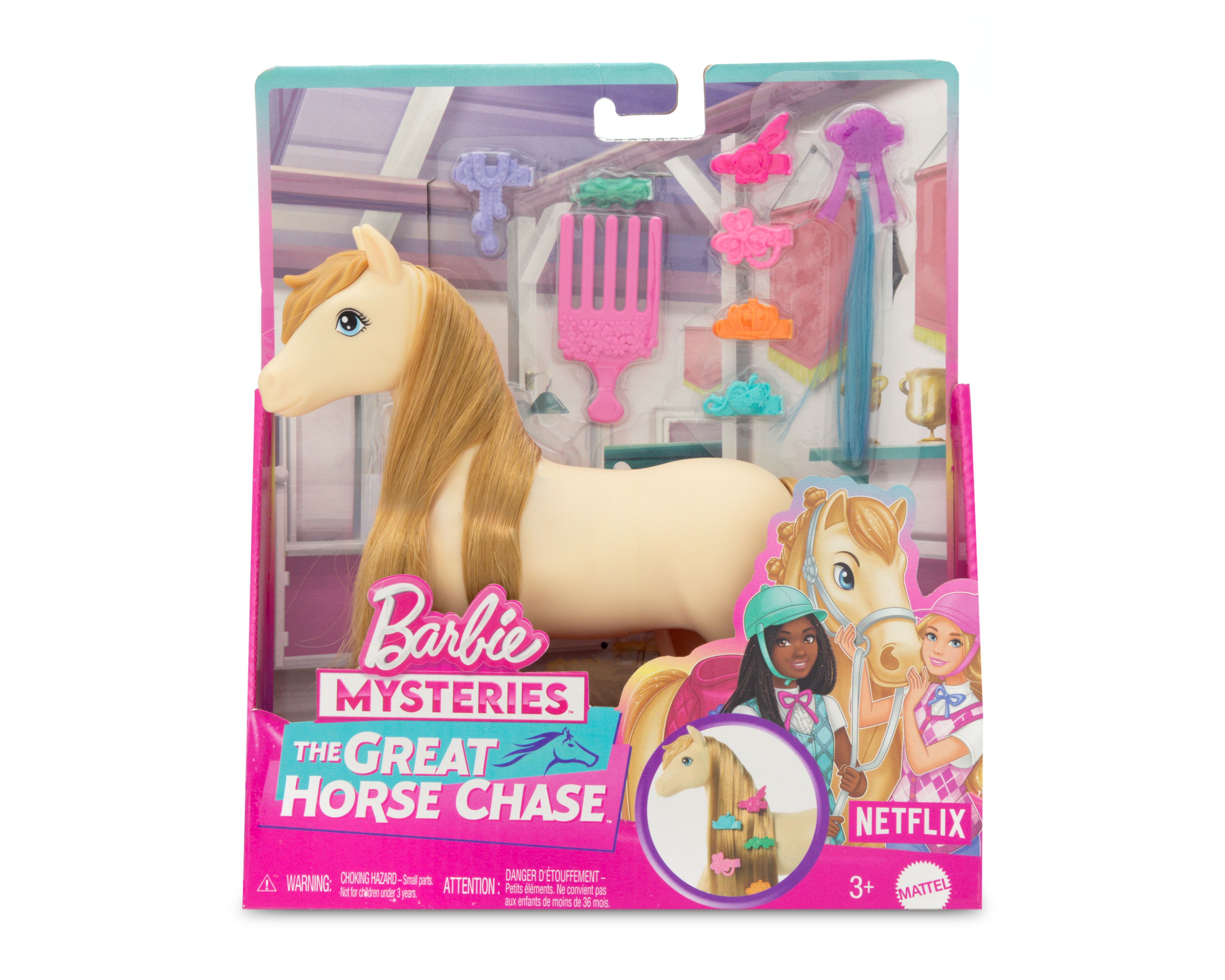 Foto 5 pulgar | Foto 4 | Pony Barbie Mysteries The Great Horse Chase con Accesorios