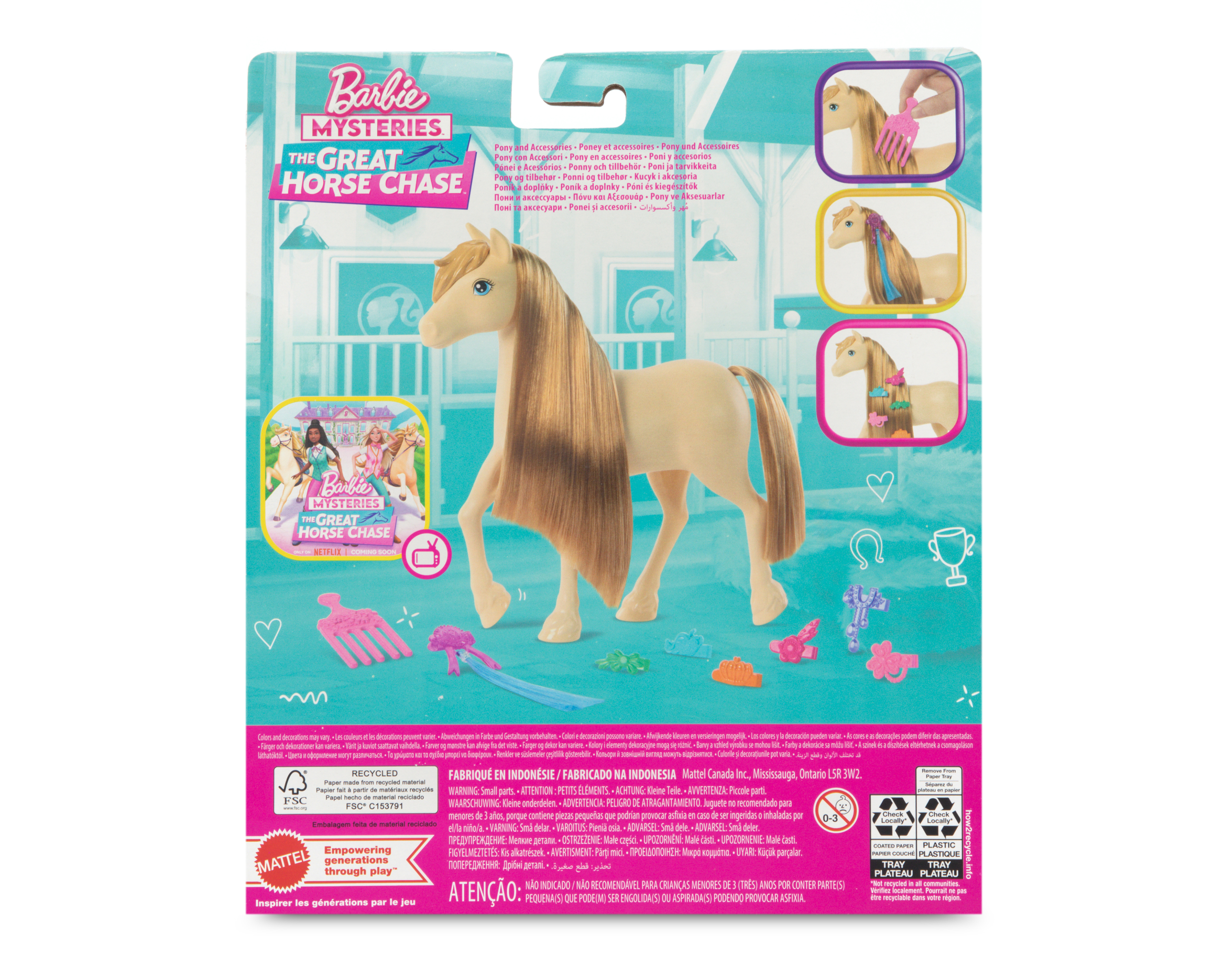 Foto 6 pulgar | Foto 5 | Pony Barbie Mysteries The Great Horse Chase con Accesorios