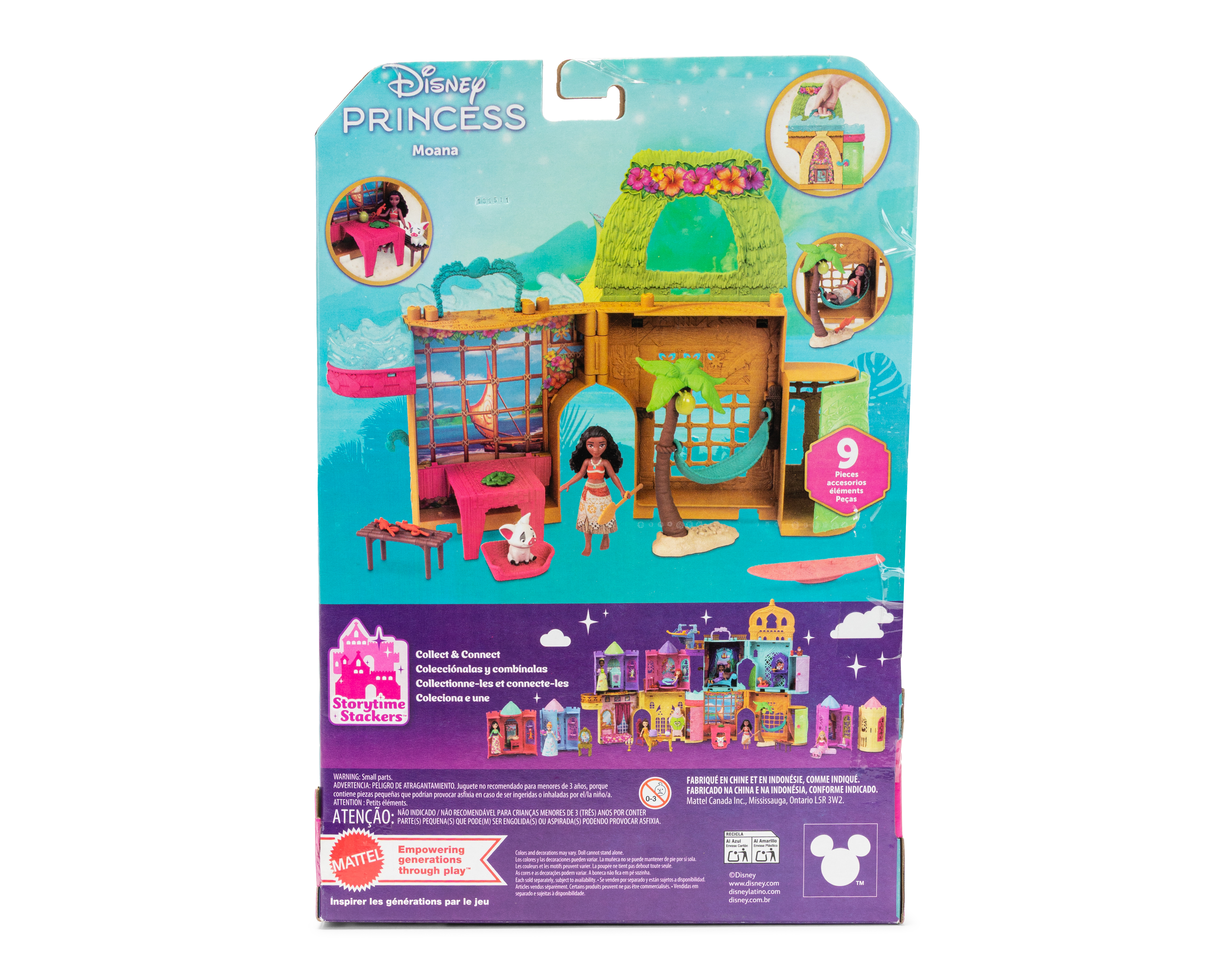 Foto 6 pulgar | Foto 5 | Casa de Muñecas Apilable Moana Disney Princesas con Accesorios