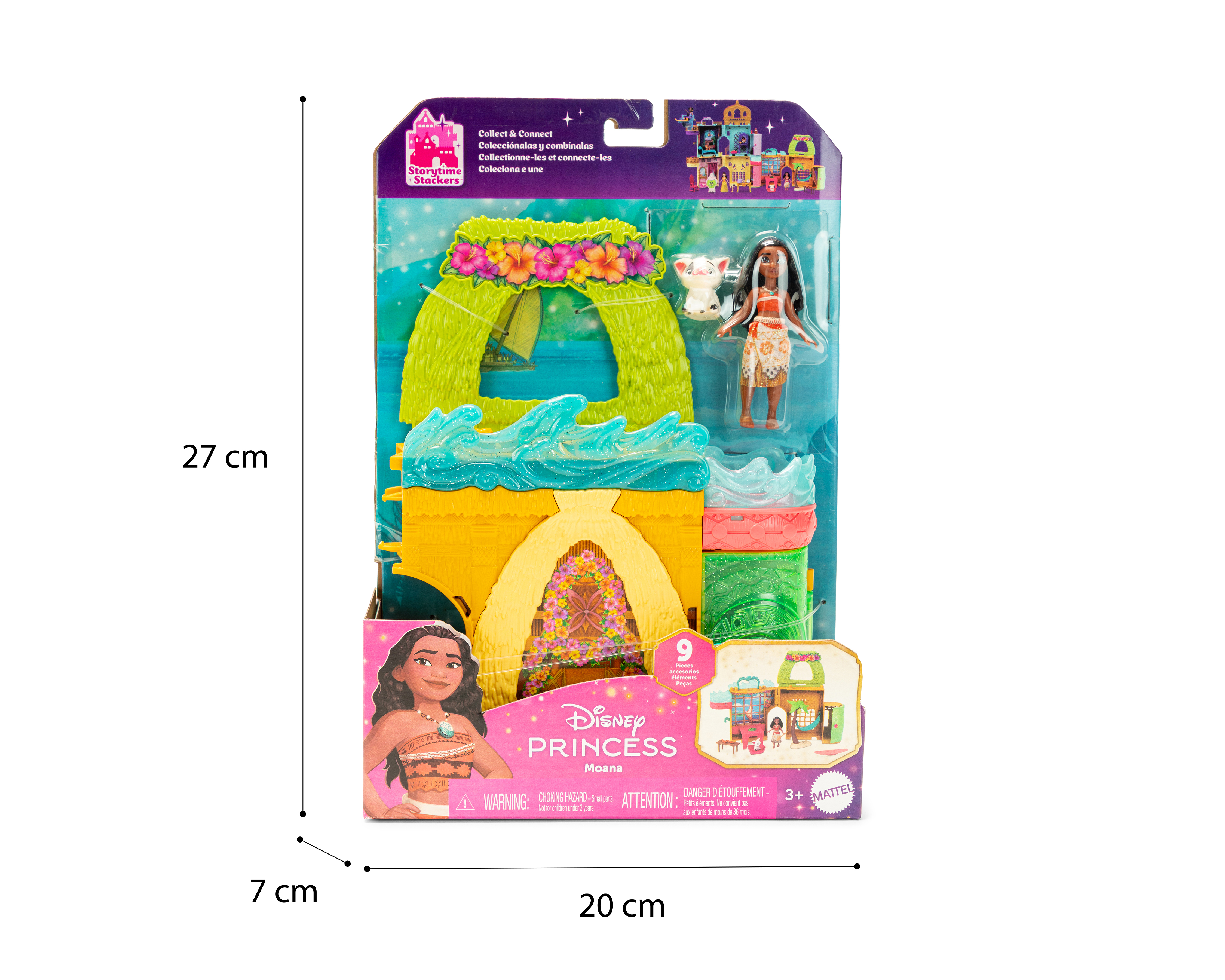 Foto 7 pulgar | Foto 6 | Casa de Muñecas Apilable Moana Disney Princesas con Accesorios