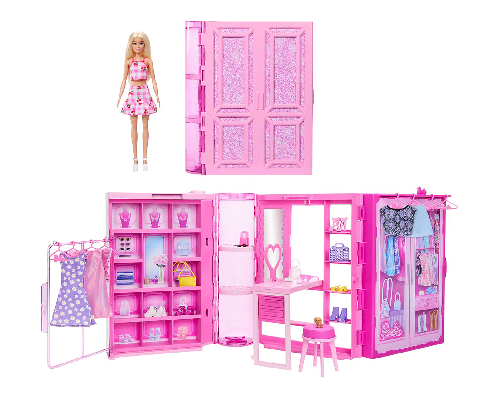 Clóset de Los Sueños Barbie con Muñeca y Accesorios