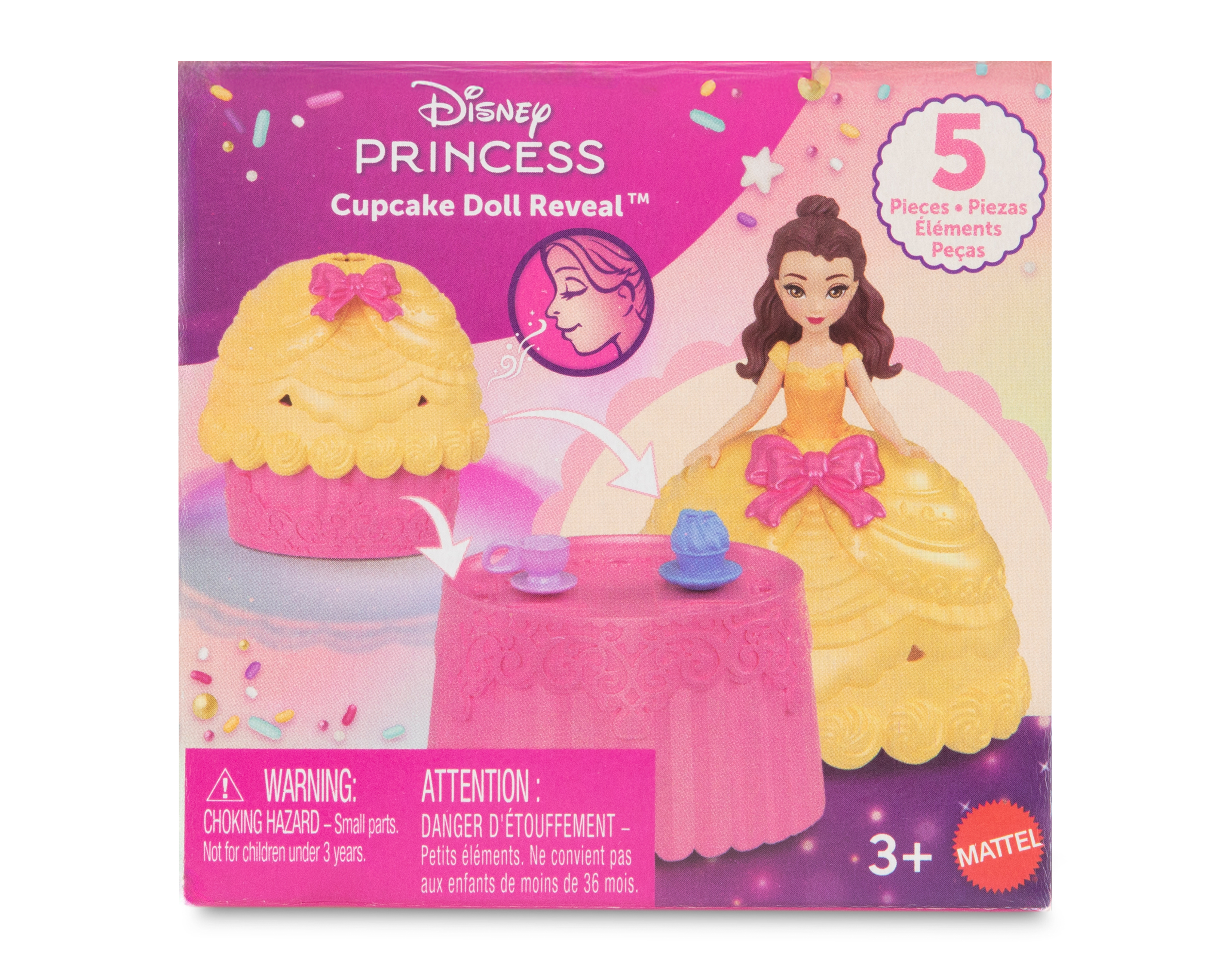 Foto 2 pulgar | Foto 1 | Muñeca Disney Cupcake Doll Reveal 1 Pieza al Azar