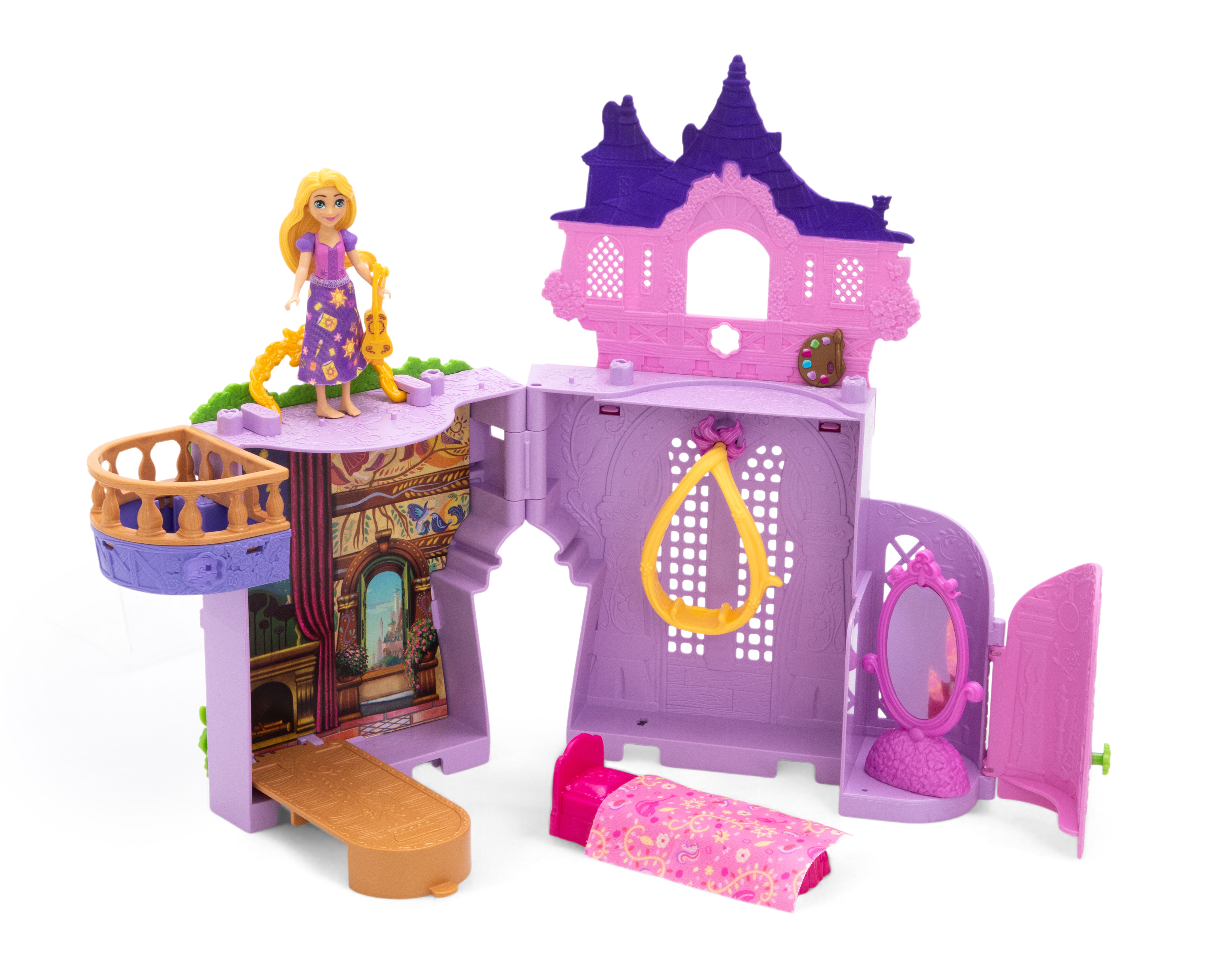 Castillo Disney Princesas Rapunzel Morado
