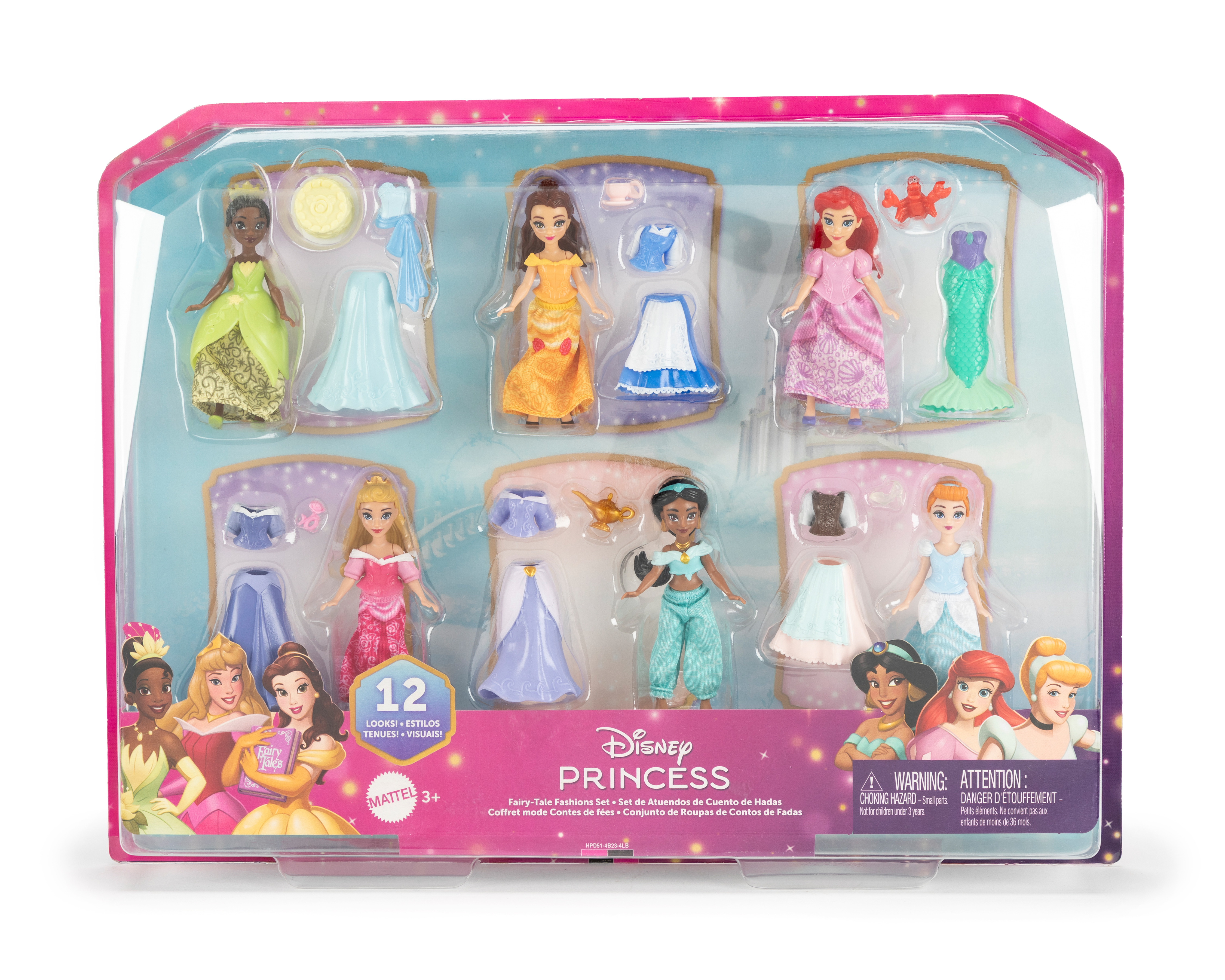 Set de Atuendos de Cuentos de Hadas Mattel Disney Princesas 24 Piezas