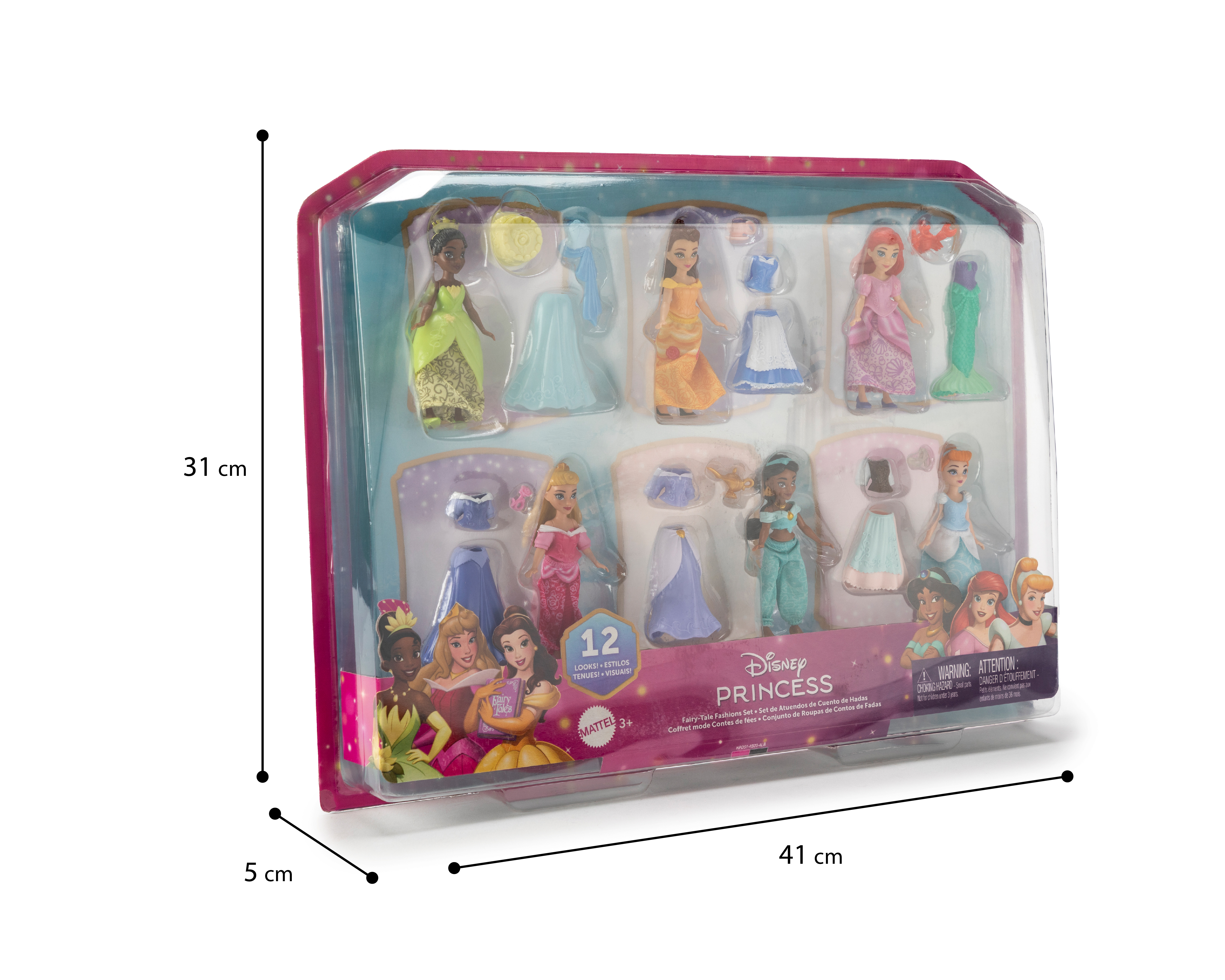 Foto 4 pulgar | Foto 3 | Set de Atuendos de Cuentos de Hadas Mattel Disney Princesas 24 Piezas