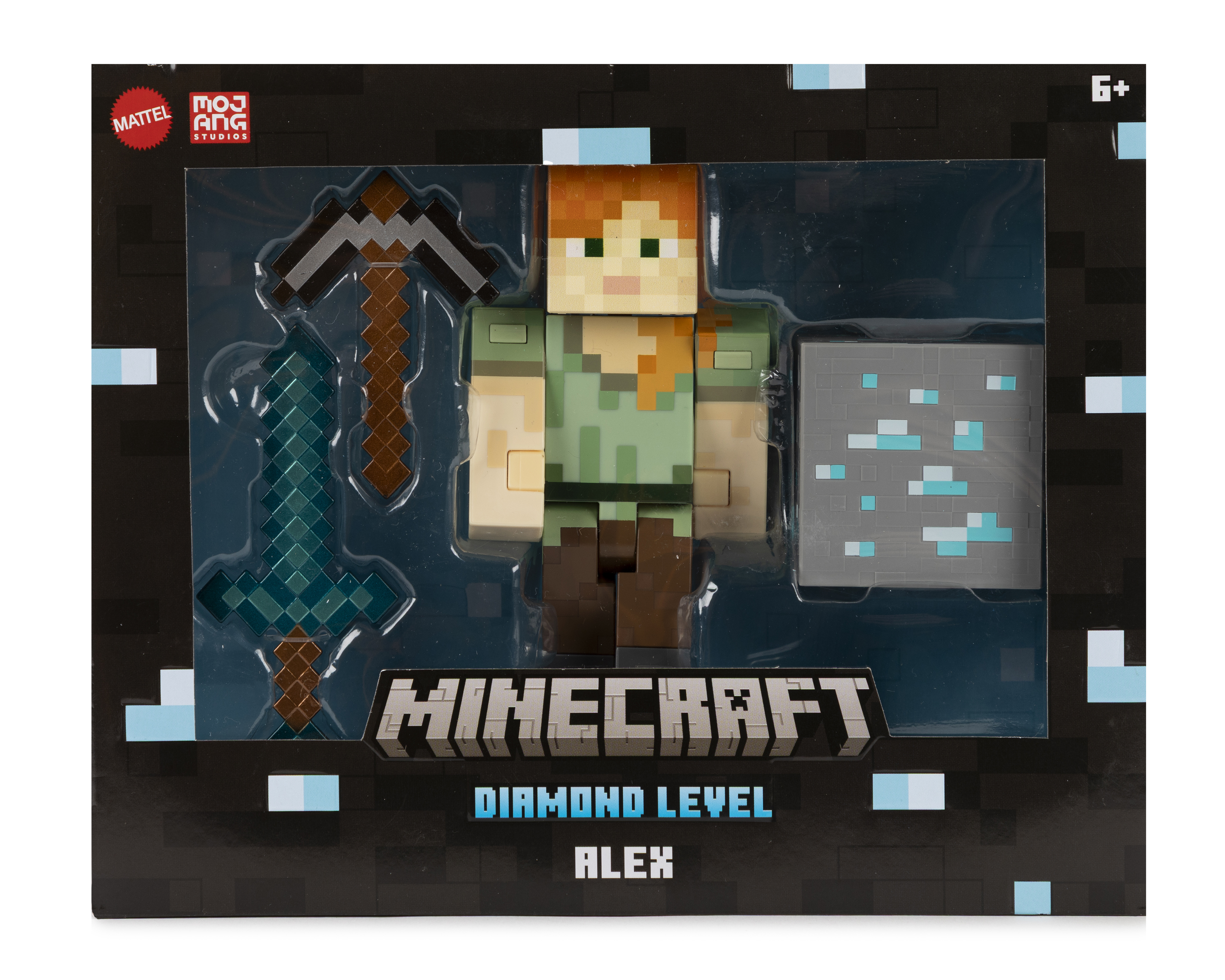 Foto 5 pulgar | Foto 4 | Figura de Acción Minecraft Diamond Level Alex con Accesorios