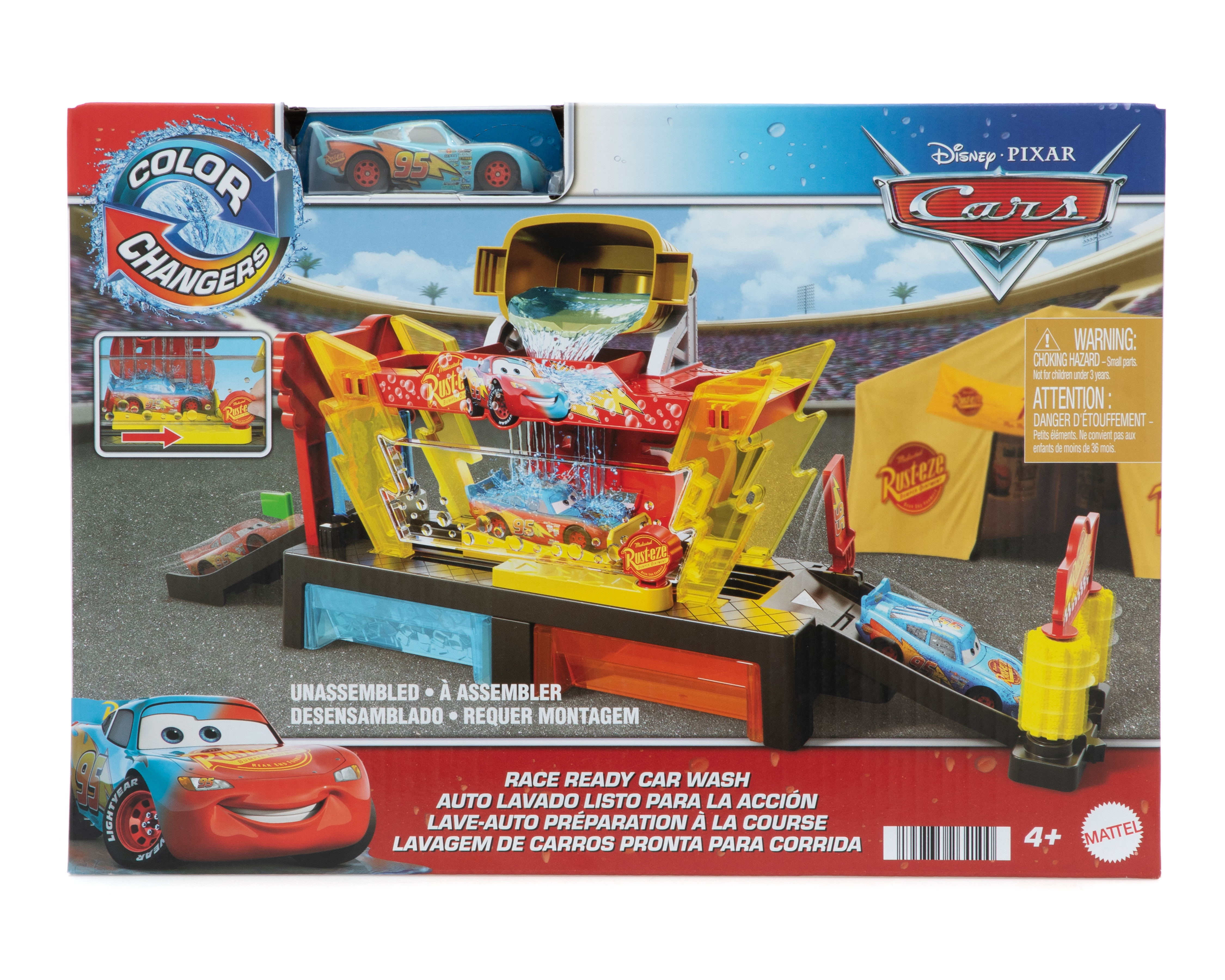 Foto 1 | Foto 1 | Pista de Juguete Disney Cars Color Changers Autolavado Rayo McQueen