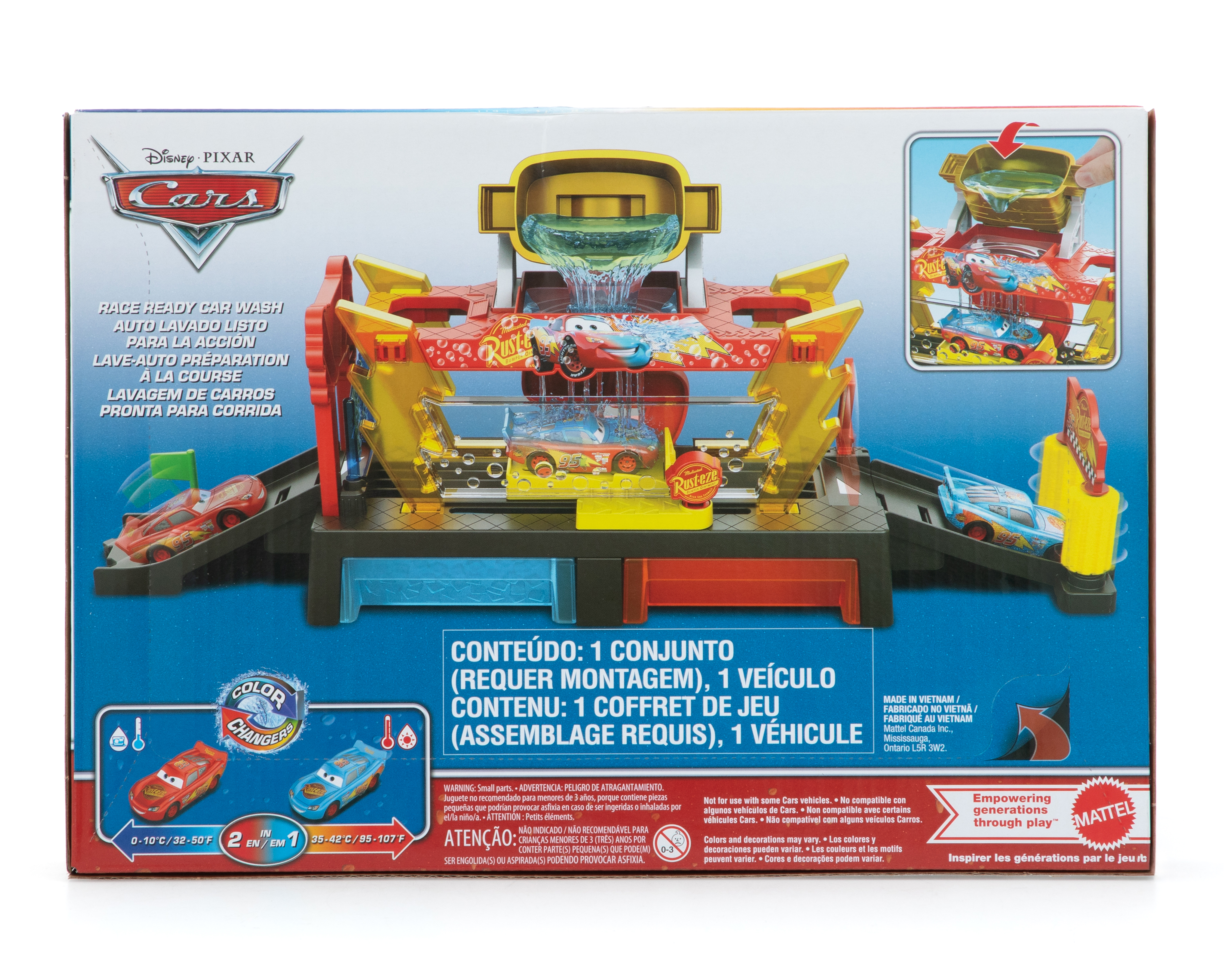 Foto 2 | Foto 2 | Pista de Juguete Disney Cars Color Changers Autolavado Rayo McQueen