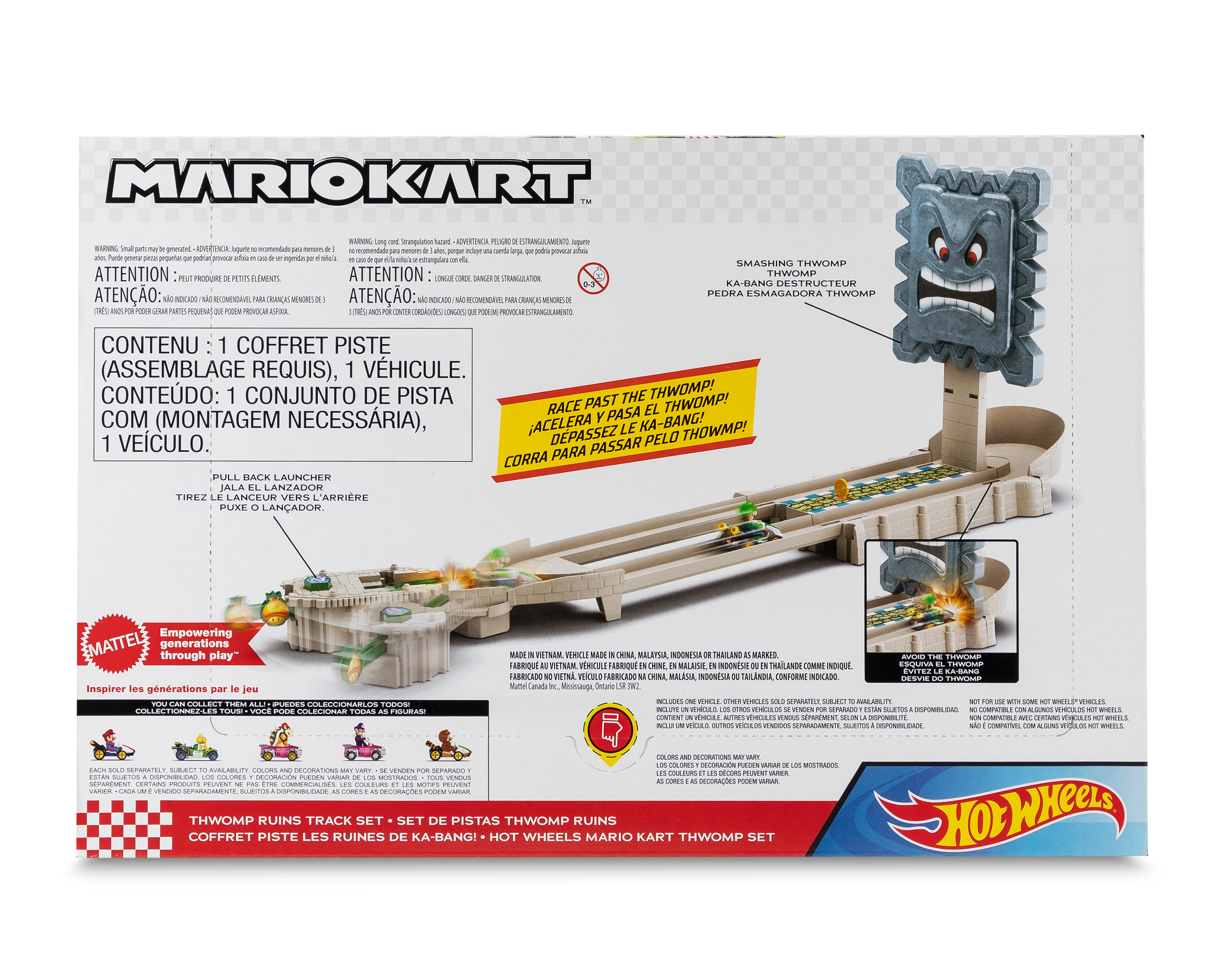 Foto 3 pulgar | Foto 2 | Pista de Carreras Hot Wheels Mario Kart Thwomp
