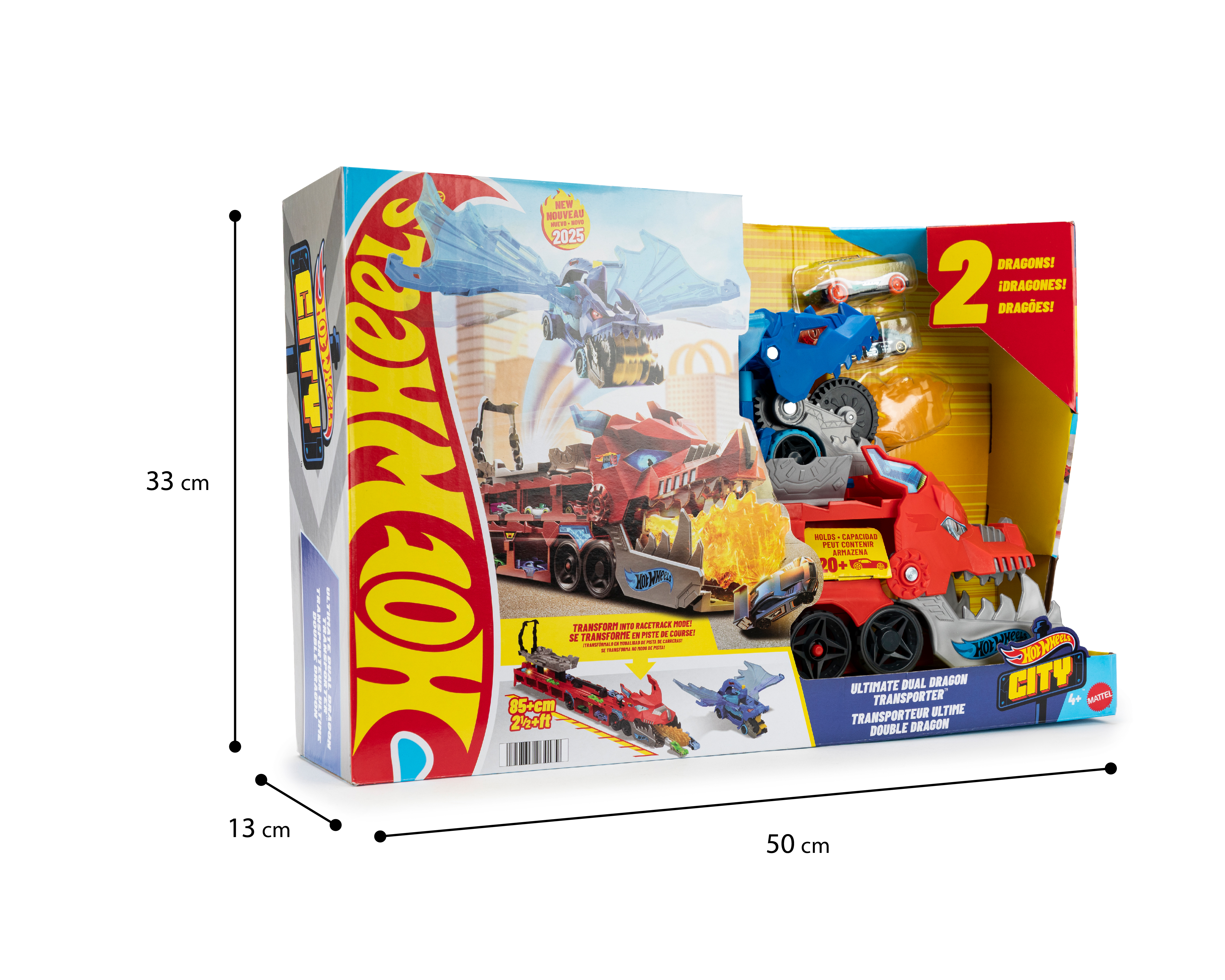 Foto 3 | Foto 3 | Pista de Carreras Ultimate Dual Dragon Transporter Hot Wheels