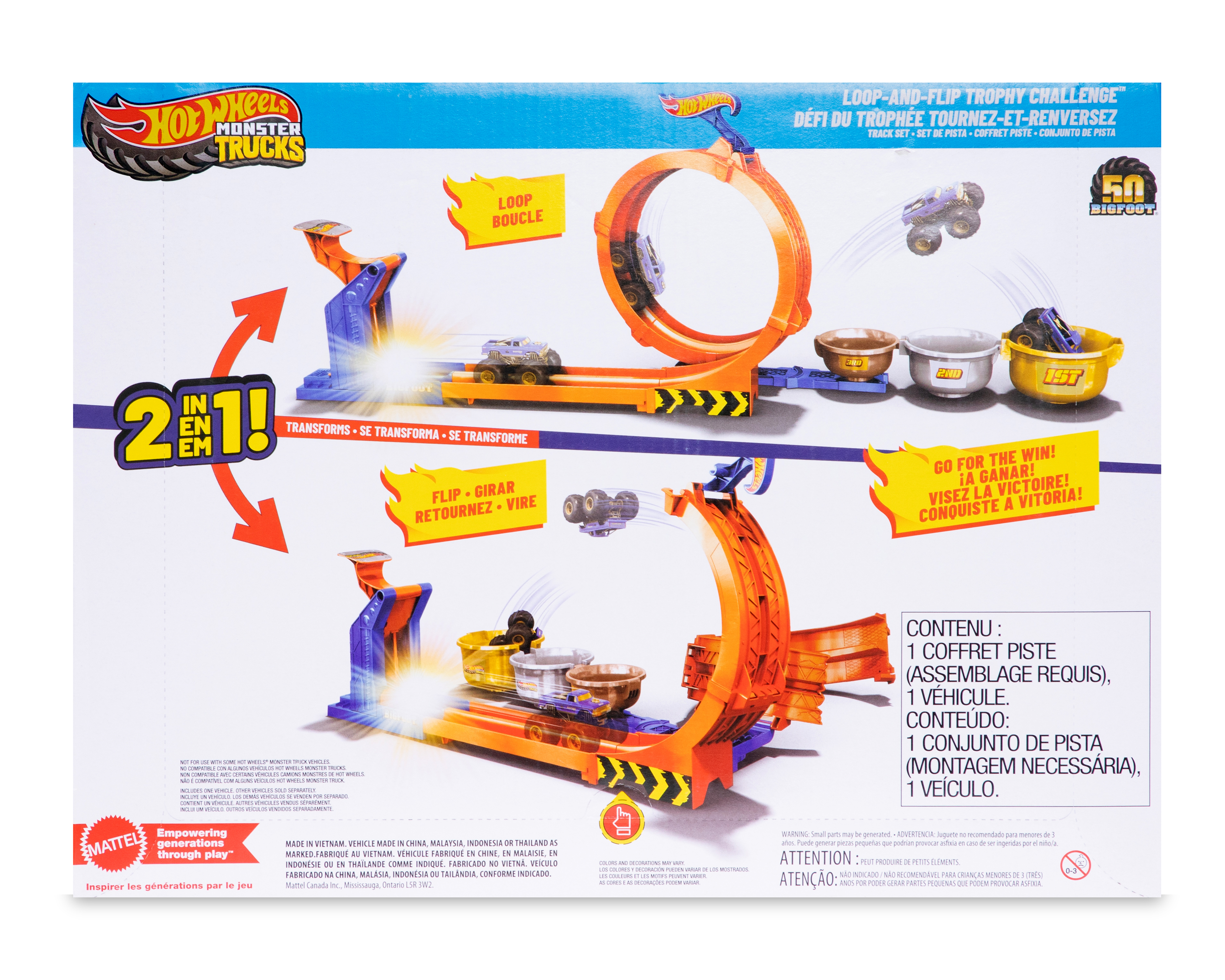 Foto 3 pulgar | Foto 2 | Pista de Carreras Hot Wheels Monster Trucks