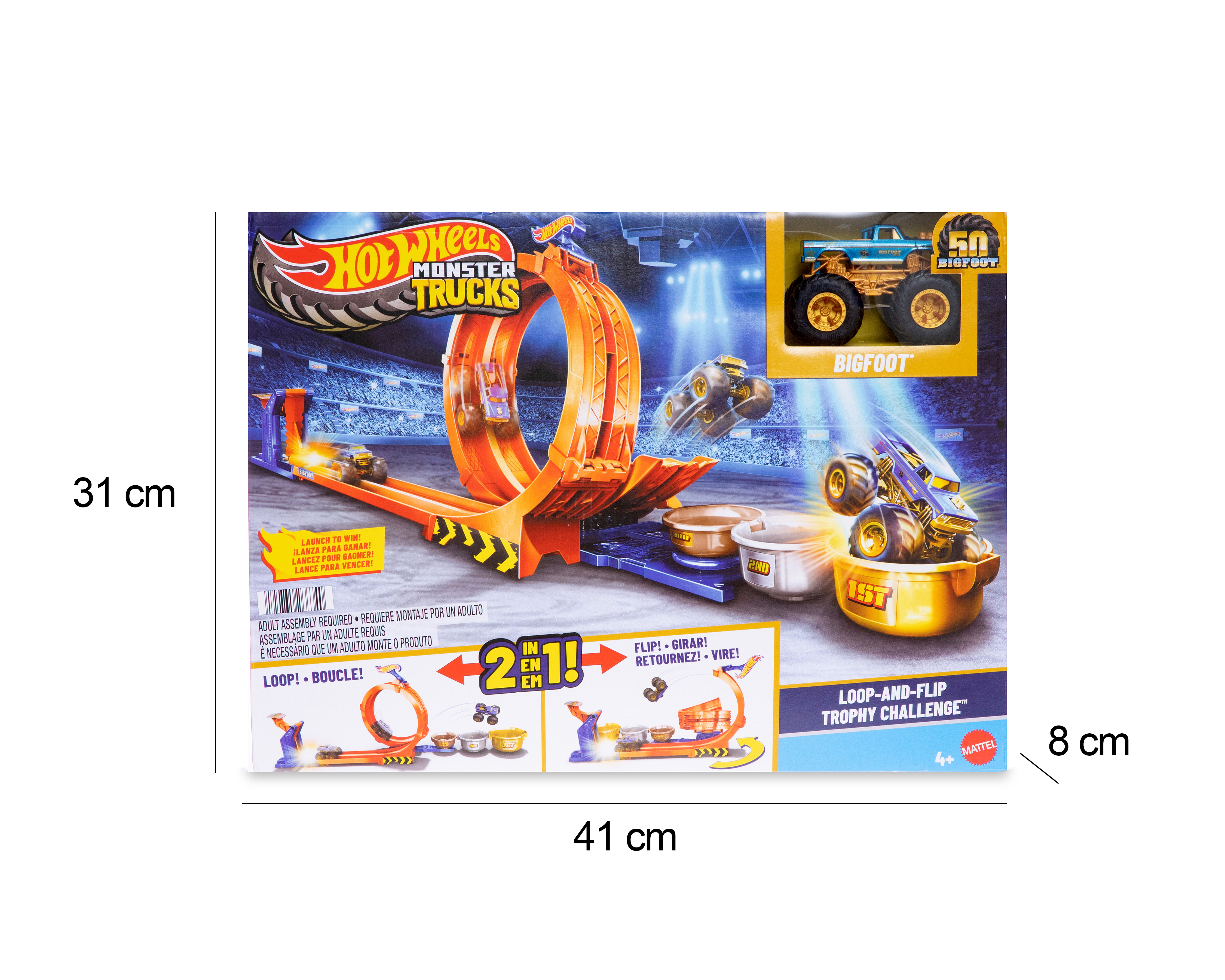 Foto 5 pulgar | Foto 4 | Pista de Carreras Hot Wheels Monster Trucks