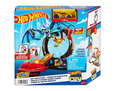Foto 5 | Foto 5 | Pista de juguete Hot Wheels City Ataque de Murciélago