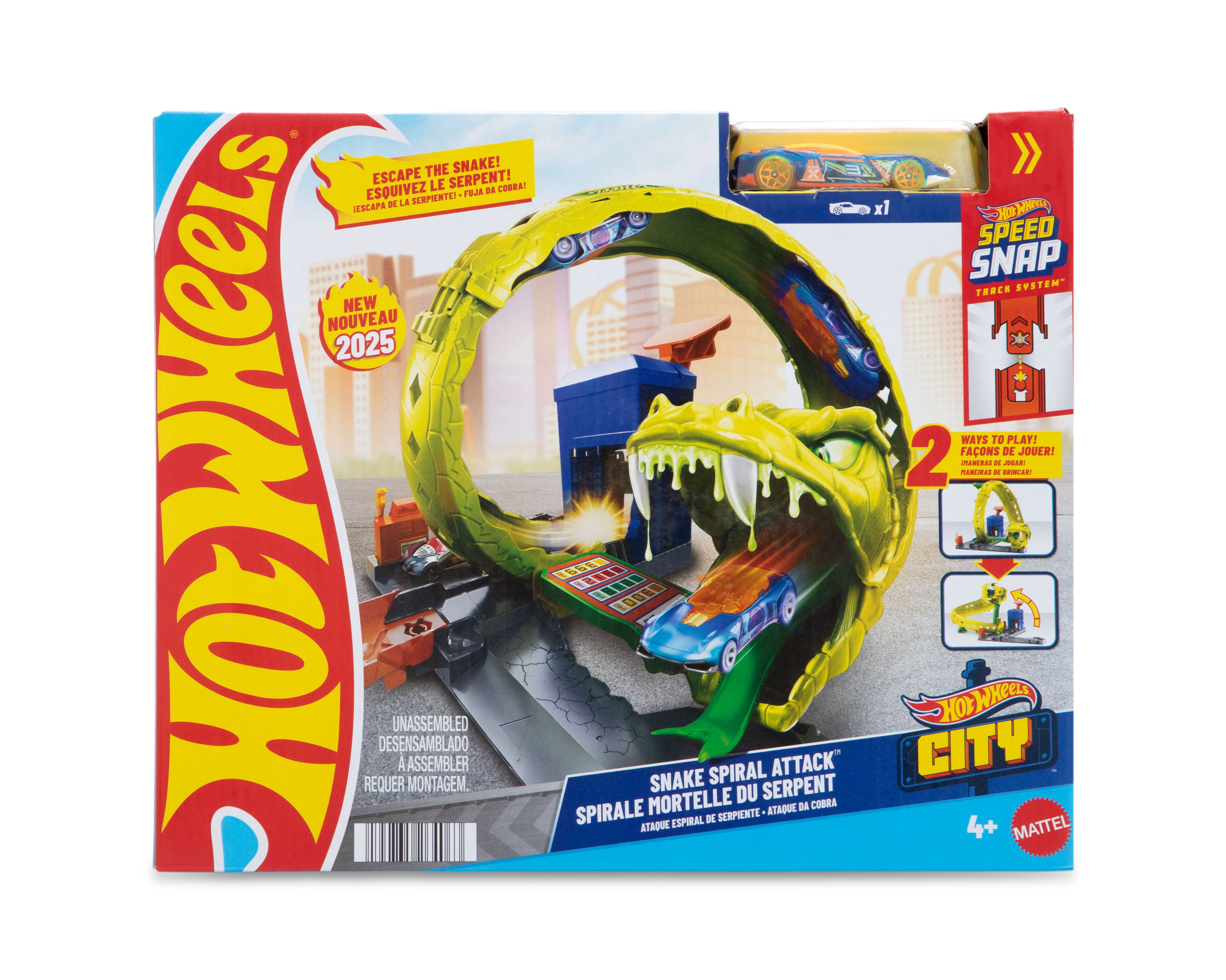 Foto 1 | Foto 1 | Pista Ataque de Serpiente Hot Wheels City con Vehículo