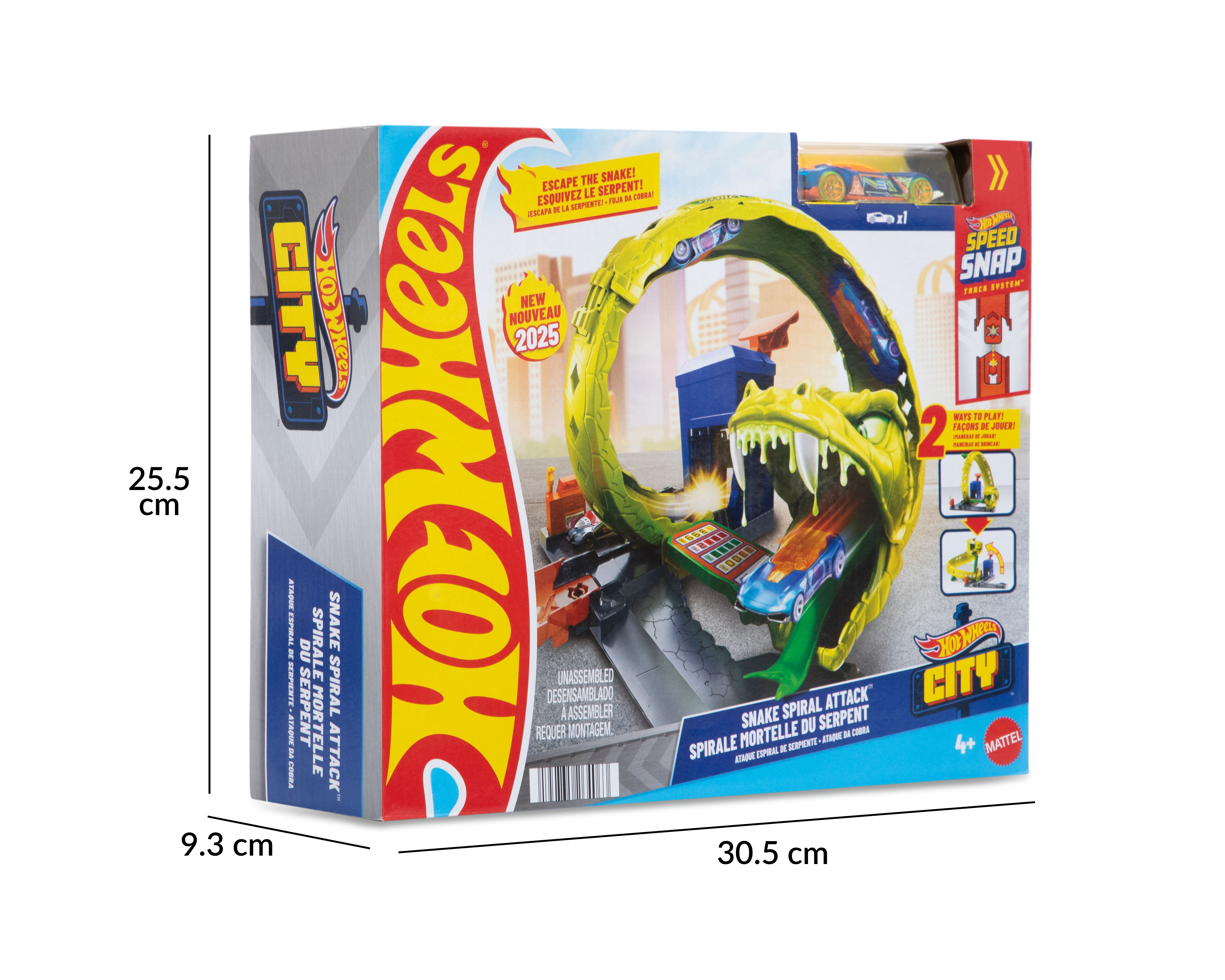 Foto 3 | Foto 3 | Pista Ataque de Serpiente Hot Wheels City con Vehículo