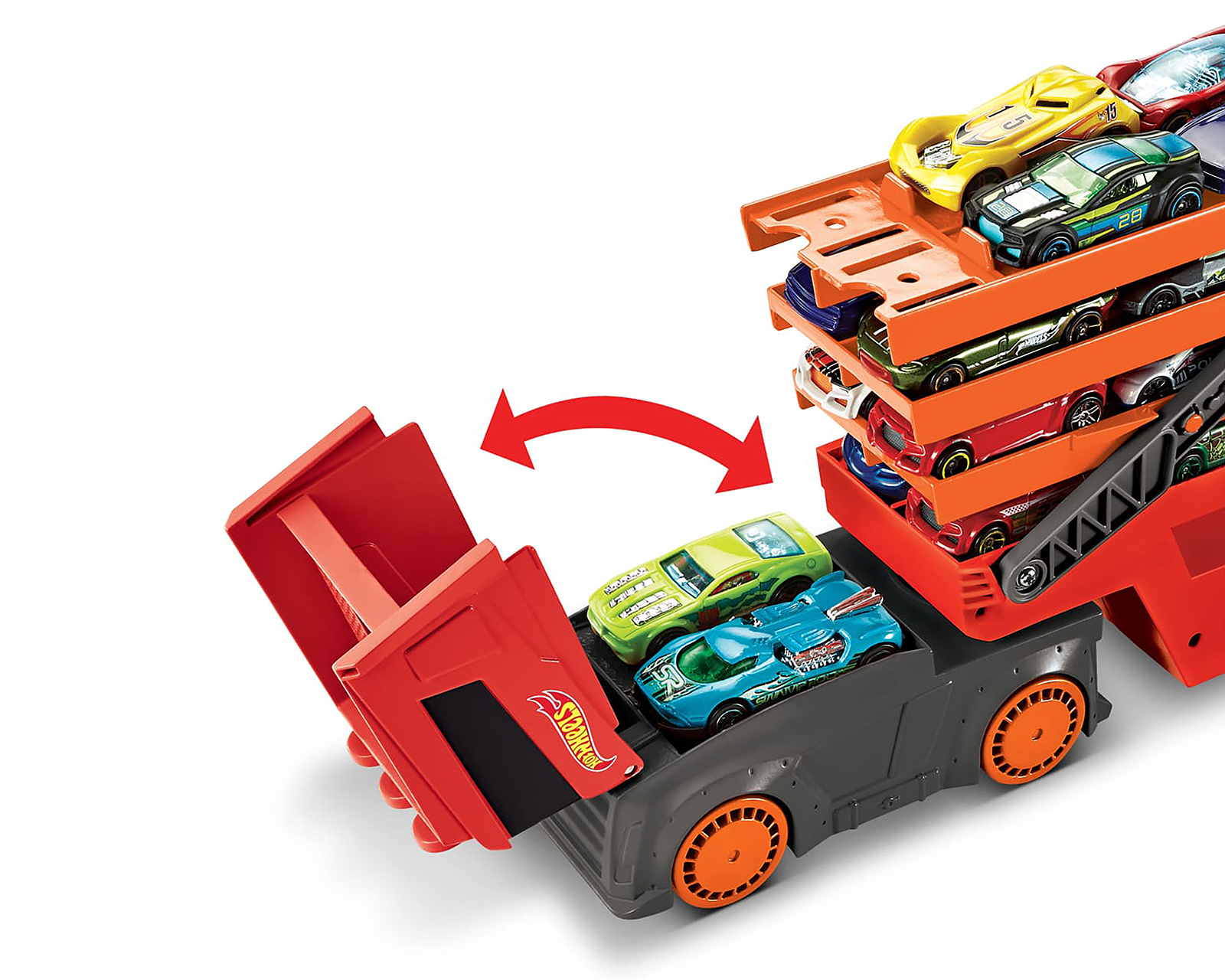 Foto 5 pulgar | Foto 4 | Pista de Juguete Mega Remolque Hot Wheels