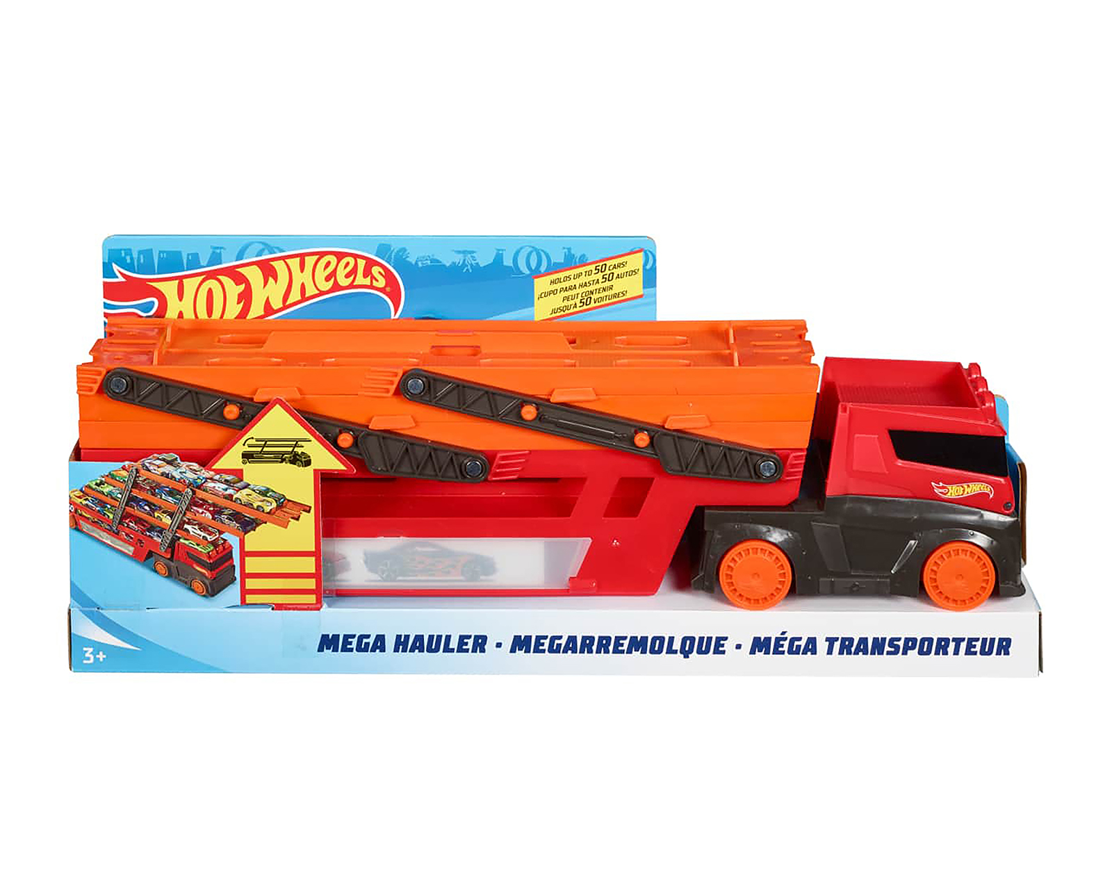 Foto 6 pulgar | Foto 5 | Pista de Juguete Mega Remolque Hot Wheels