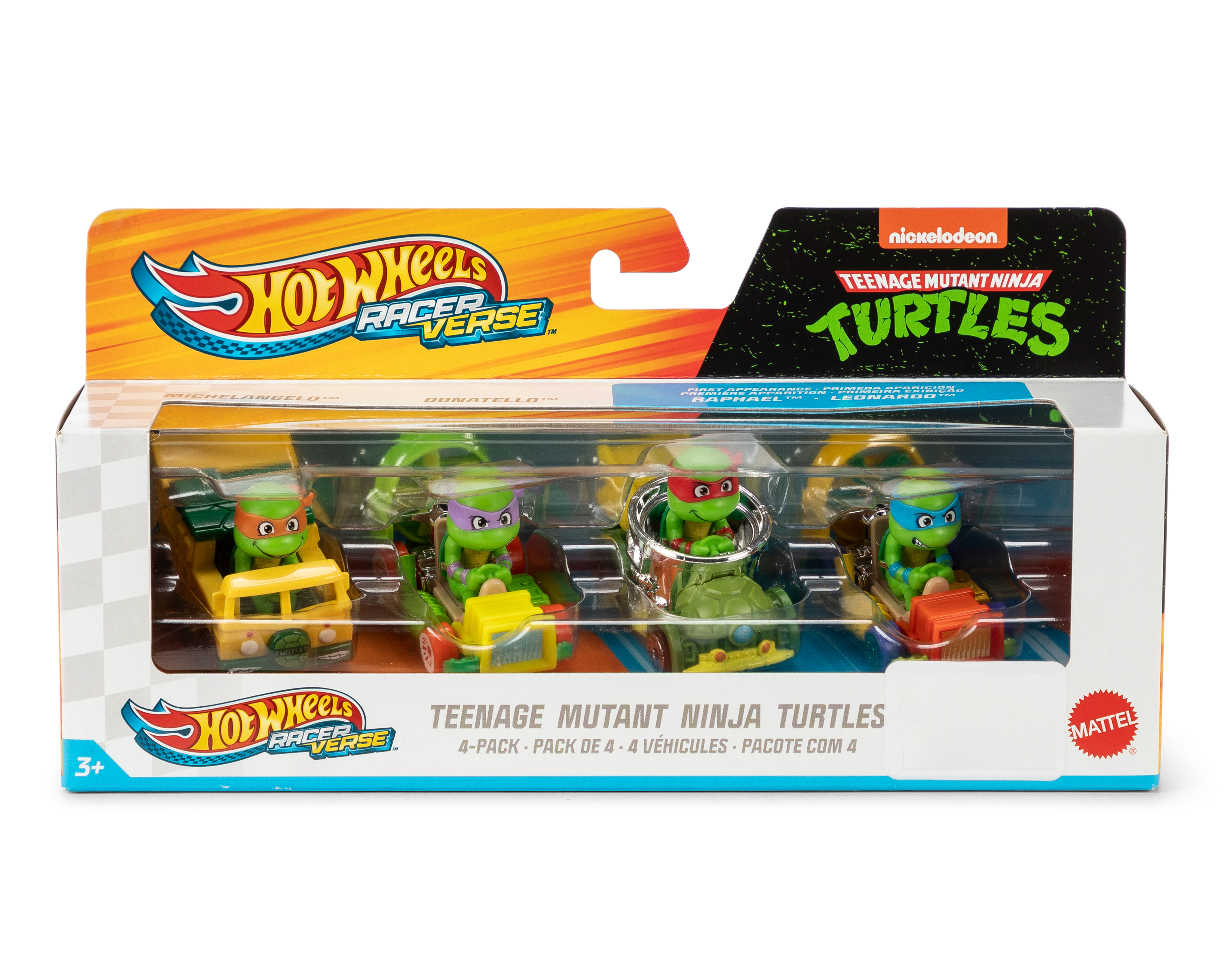 Foto 4 | Foto 4 | Carro Hot Wheels Tortugas Ninja 4 Piezas