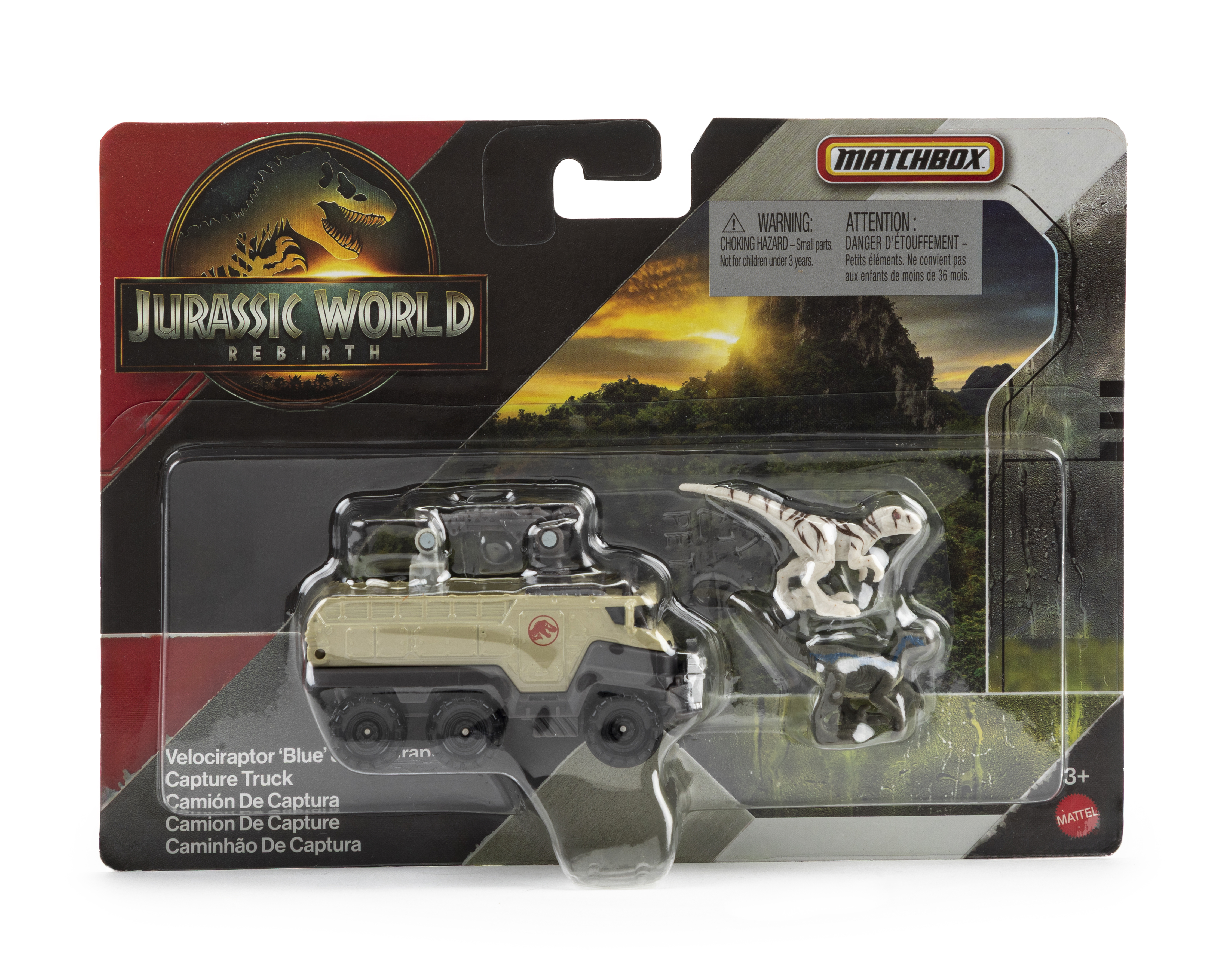Camión de Captura Jurassic World Rebirth Match Box