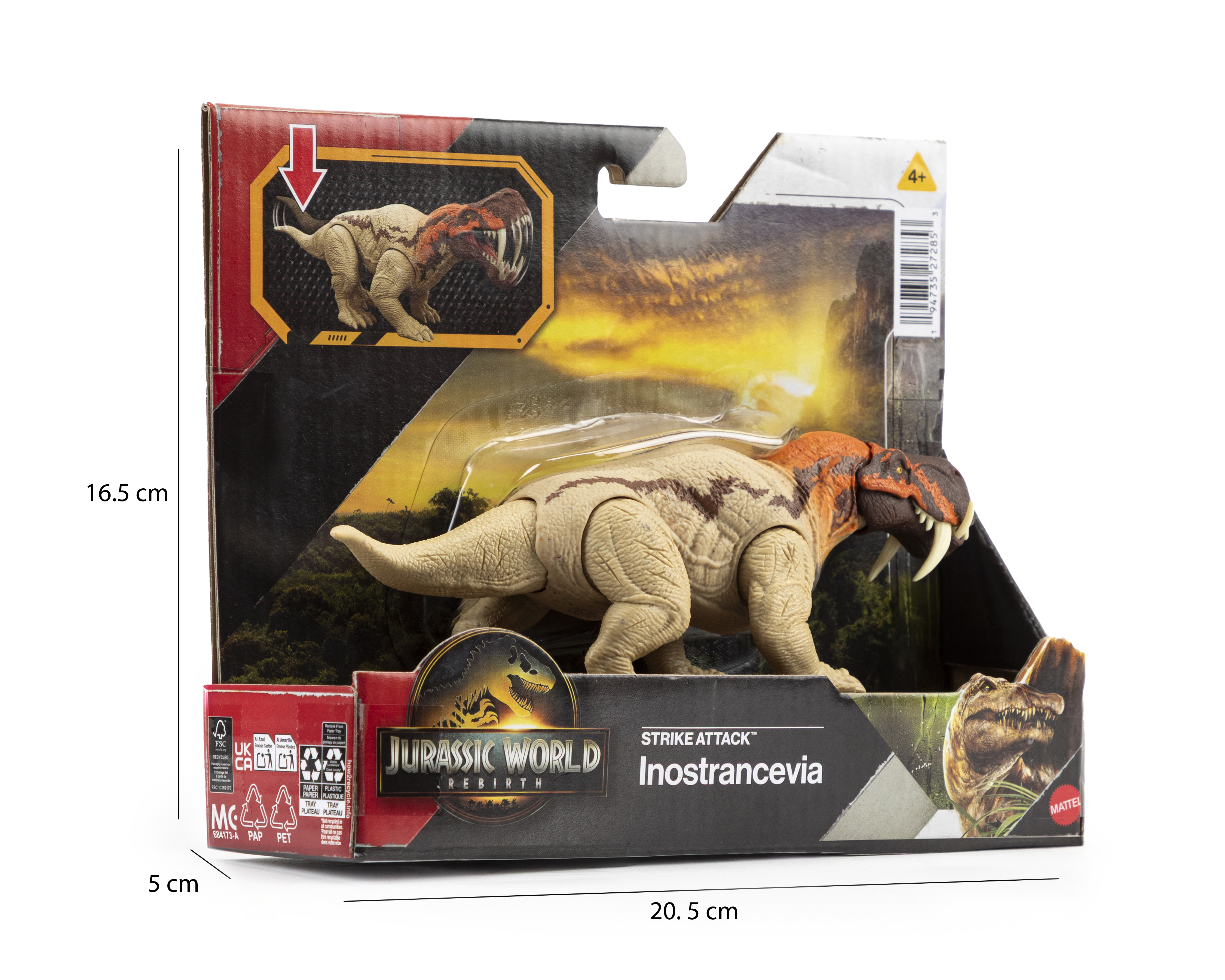 Foto 4 pulgar | Foto 3 | Dinosaurio Jurassic Wolrd Inostrancevia Mordida de Ataque con Movimiento