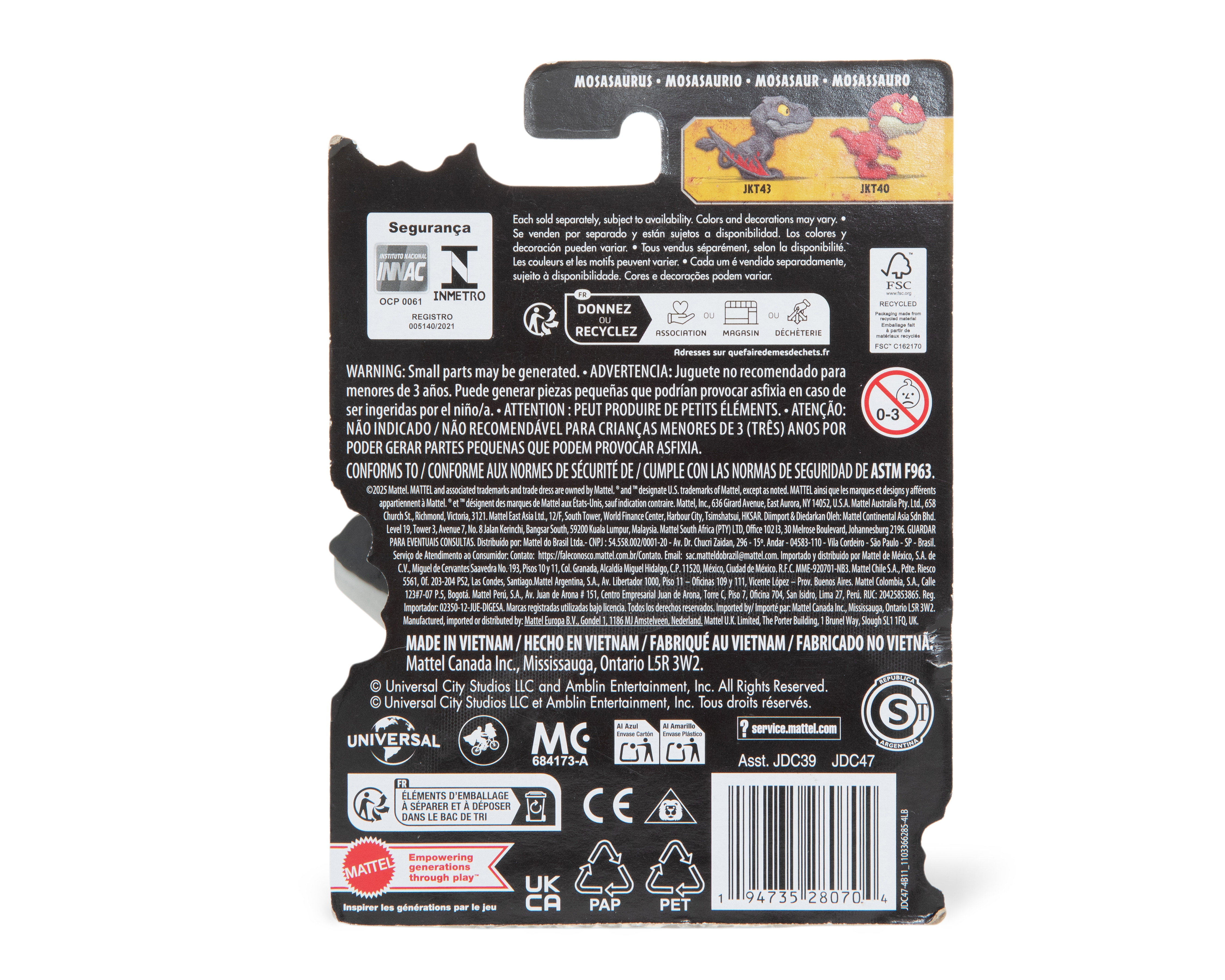 Foto 5 pulgar | Foto 4 | Mosasaurus Jurassic World Mighty Little Biters