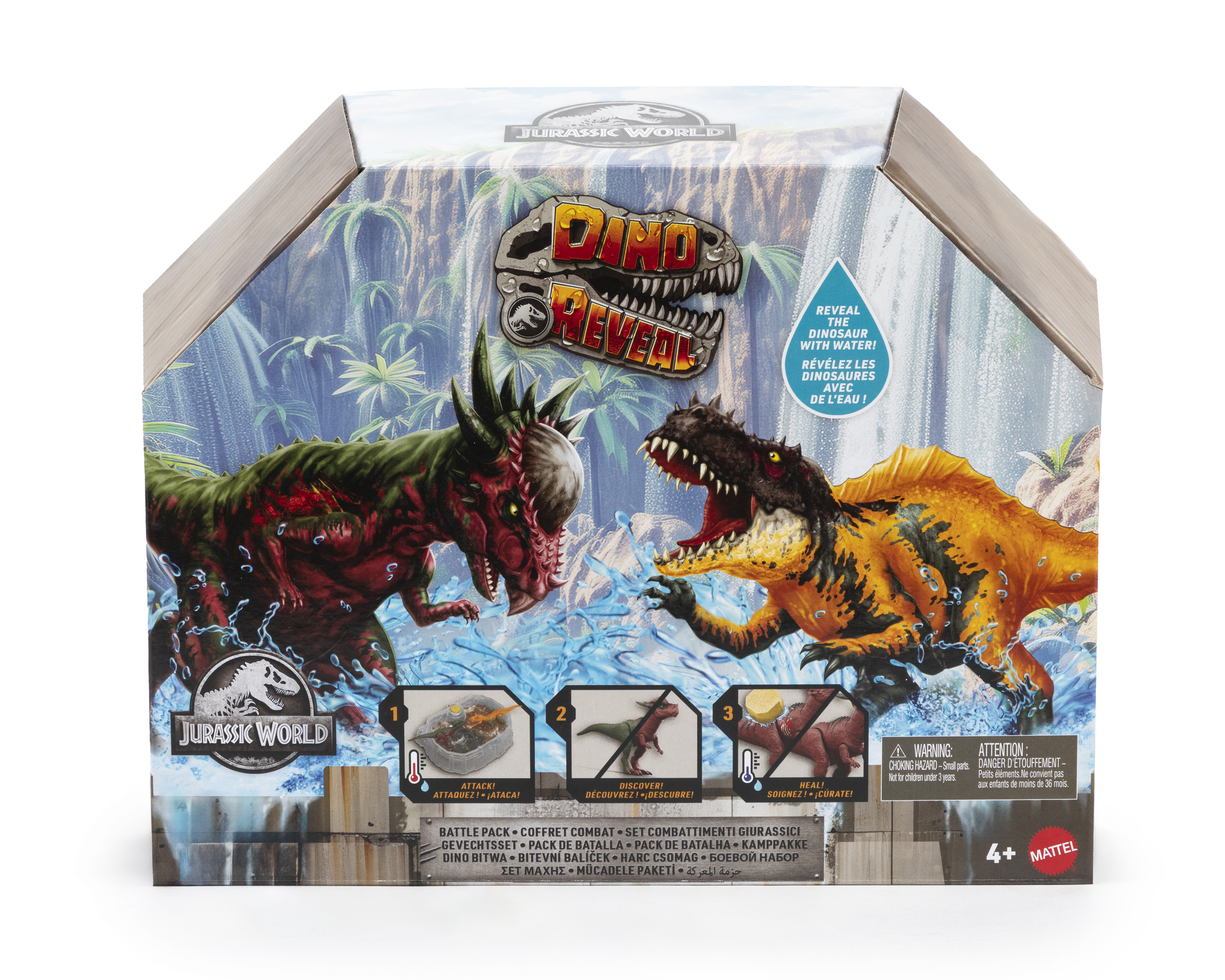 Foto 1 | Foto 1 | Dinosaurios Jurassic World Dino Reveal 3 Piezas