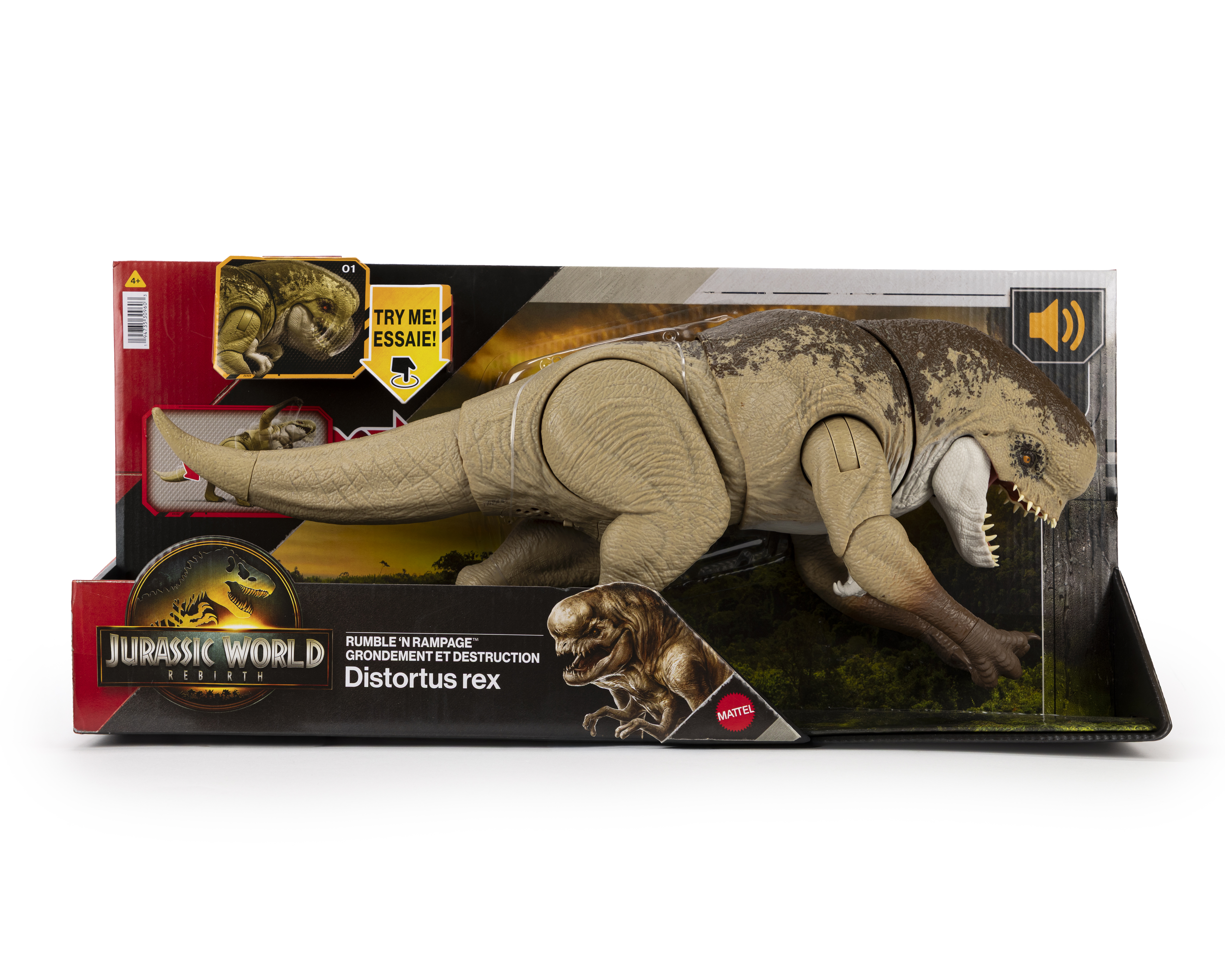 Foto 4 pulgar | Foto 3 | Dinosaurio Mattel Jurassic World Distortus Rex