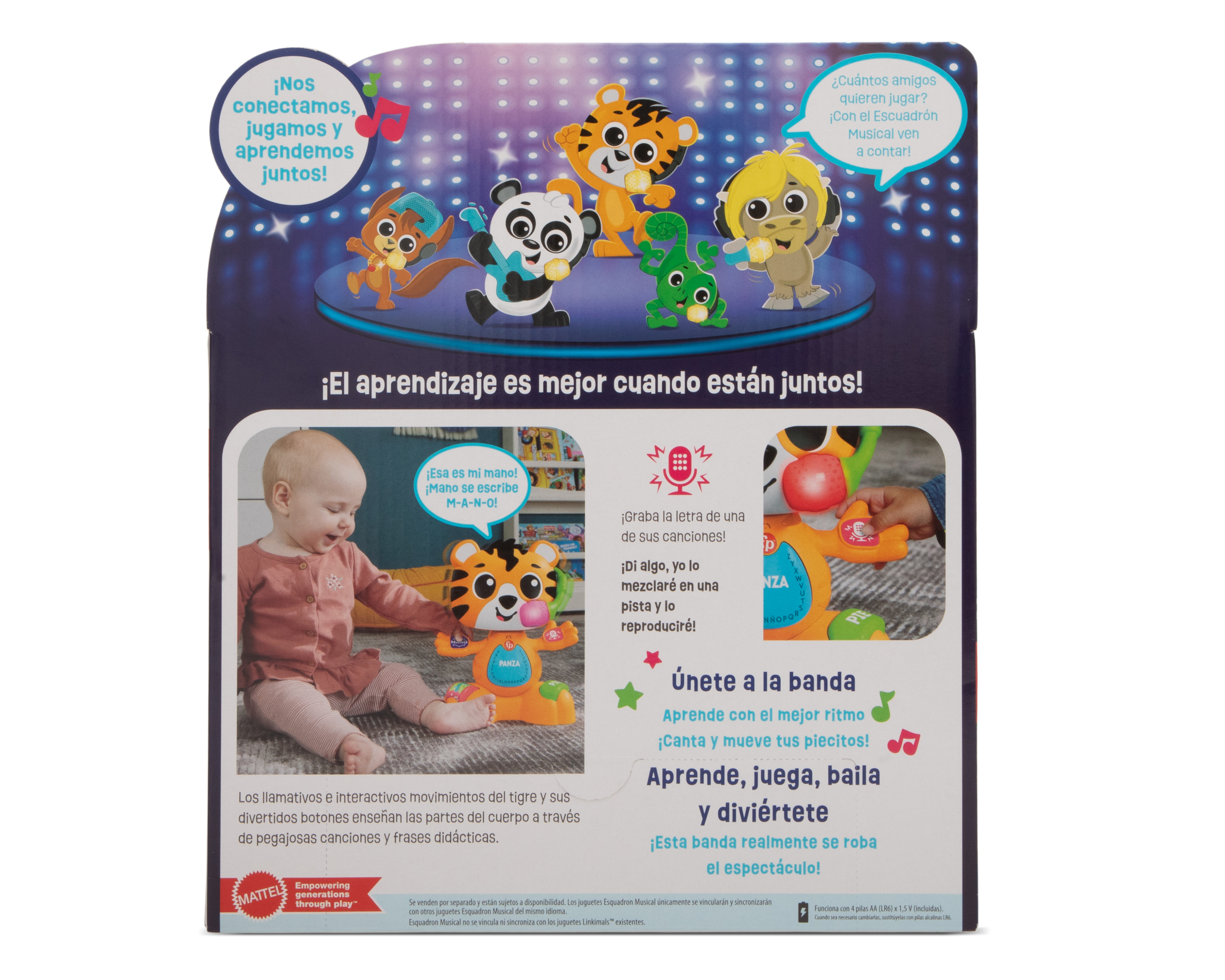 Foto 5 | Foto 5 | Juguete Escuadrón Musical Tigre Canta Conmigo Fisher-Price con Sonido