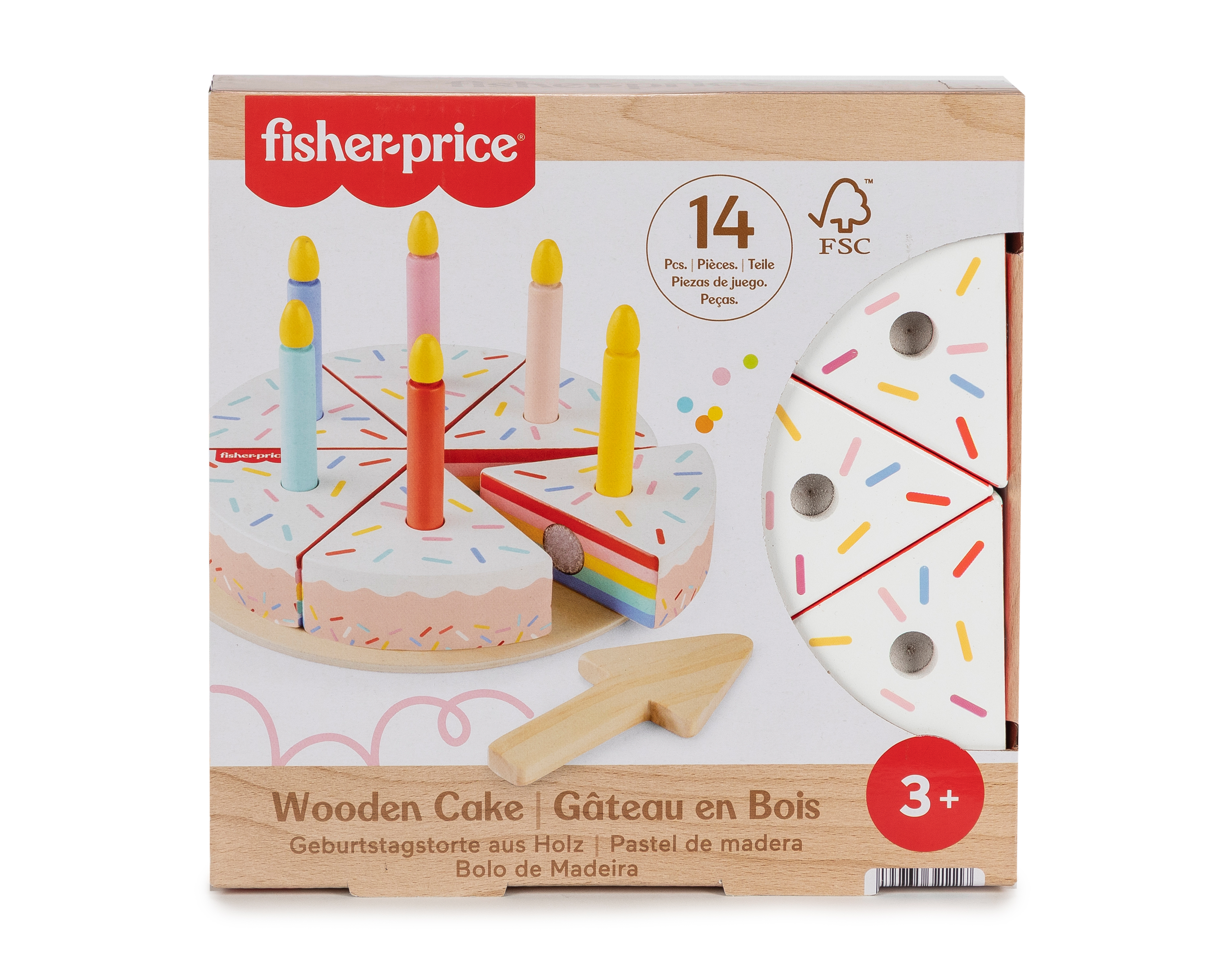 Foto 5 pulgar | Foto 4 | Pastel de Madera Fisher-Price 14 Piezas