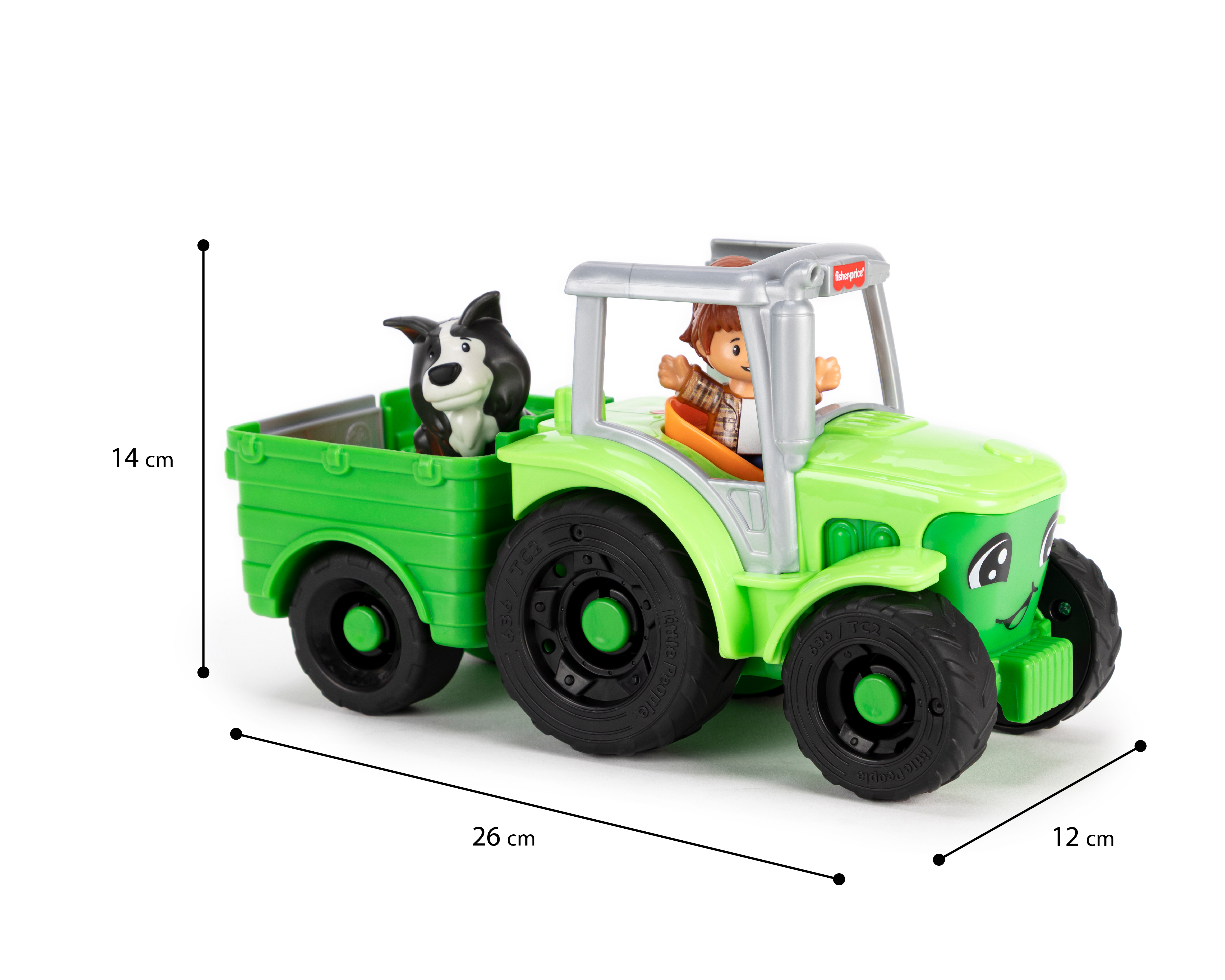 Foto 5 pulgar | Foto 4 | Tractor Mediano Fisher Price Little People