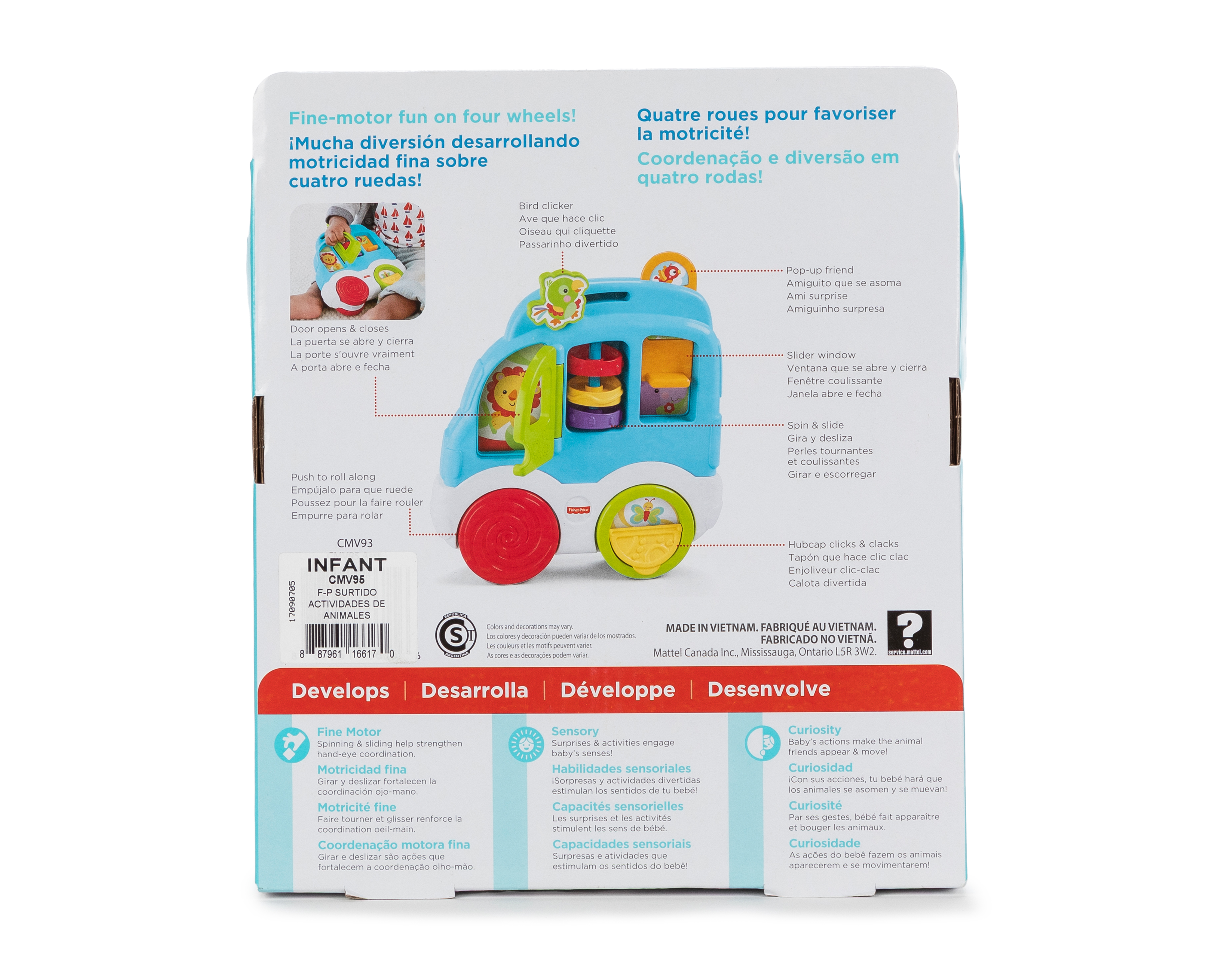 Foto 6 pulgar | Foto 5 | Auto de Actividades de Animales Fisher Price