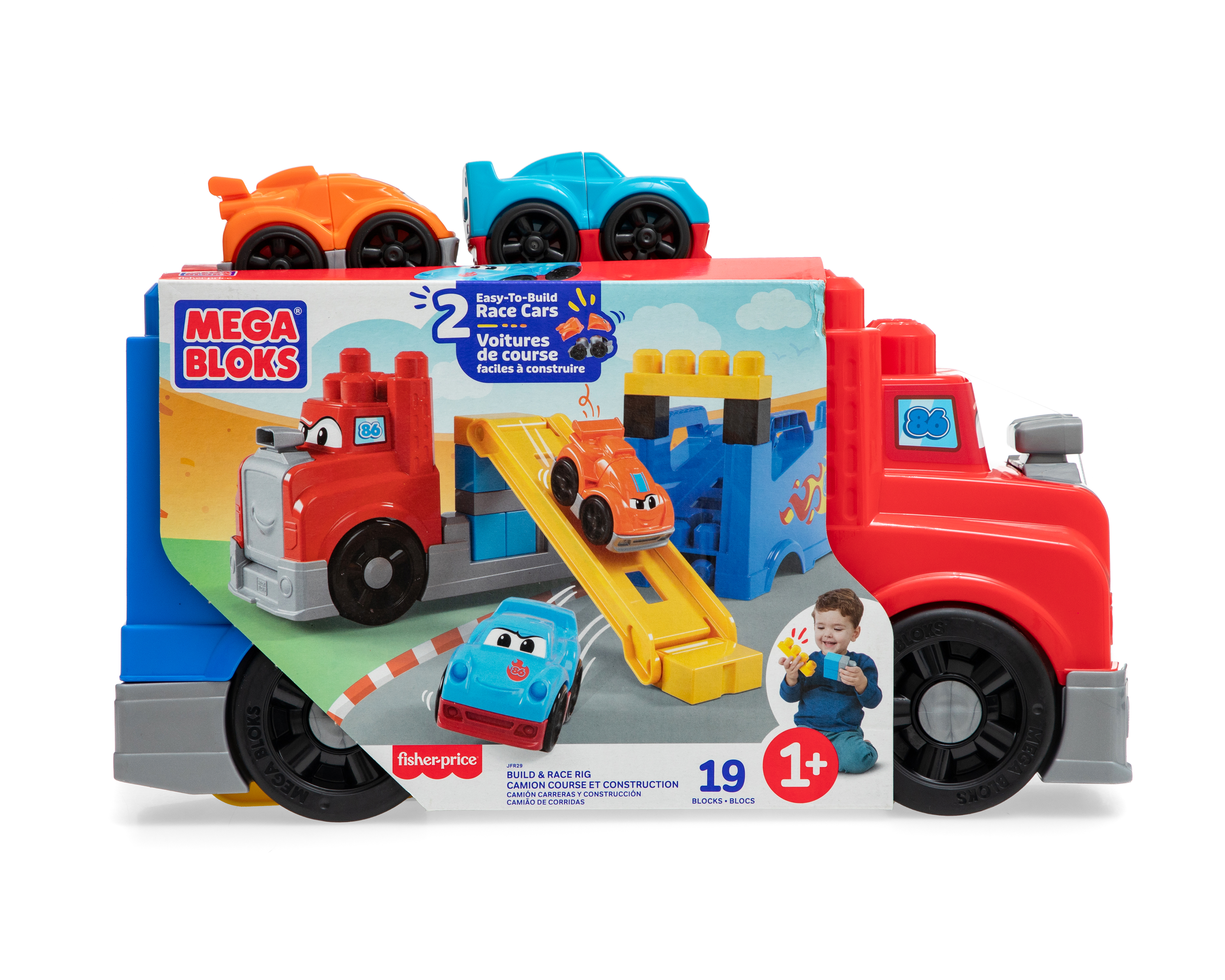 Foto 5 pulgar | Foto 4 | Camión con Bloques de Construcción Mega Bloks Fisher-Price con 2 Vehículos