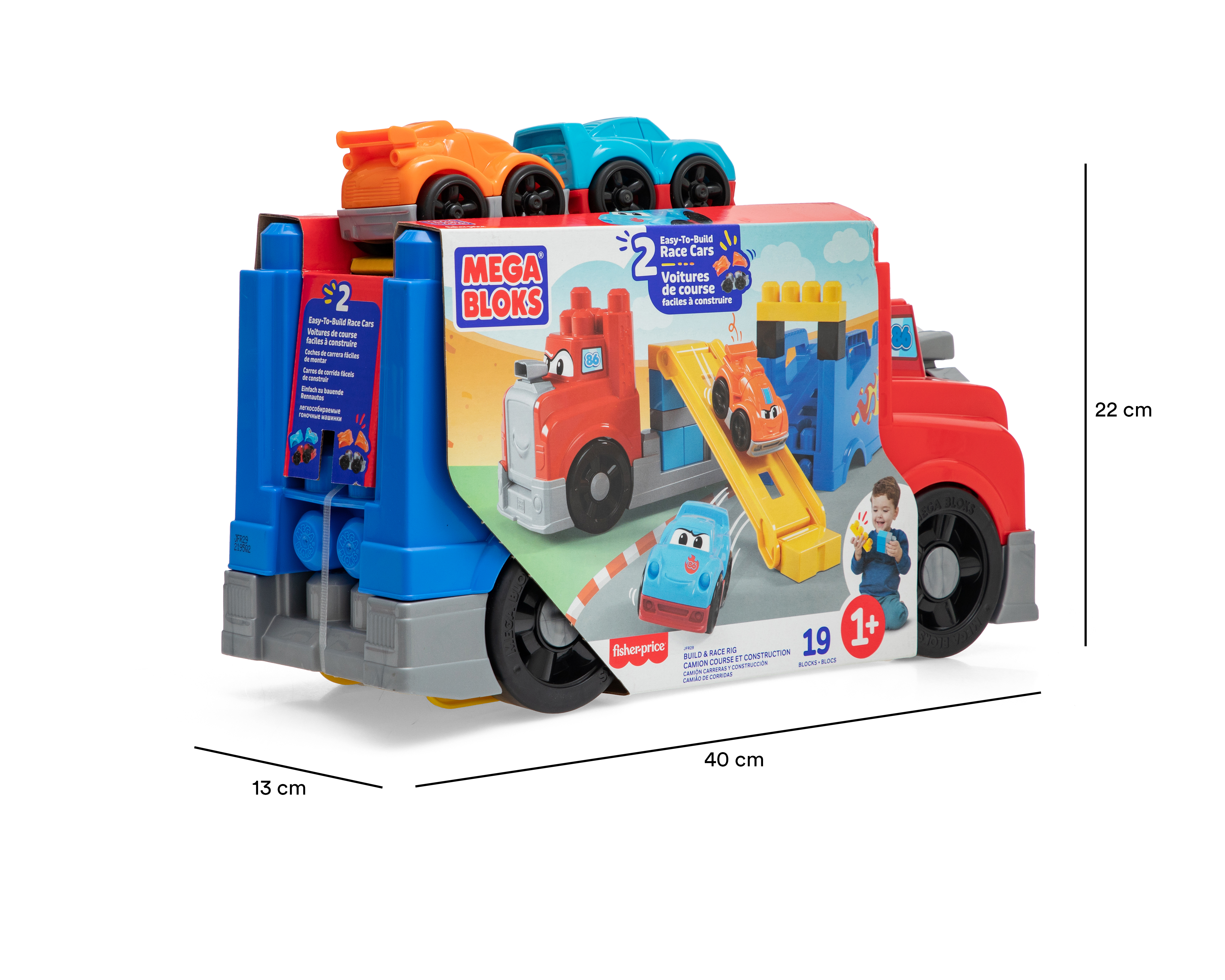 Foto 7 pulgar | Foto 6 | Camión con Bloques de Construcción Mega Bloks Fisher-Price con 2 Vehículos