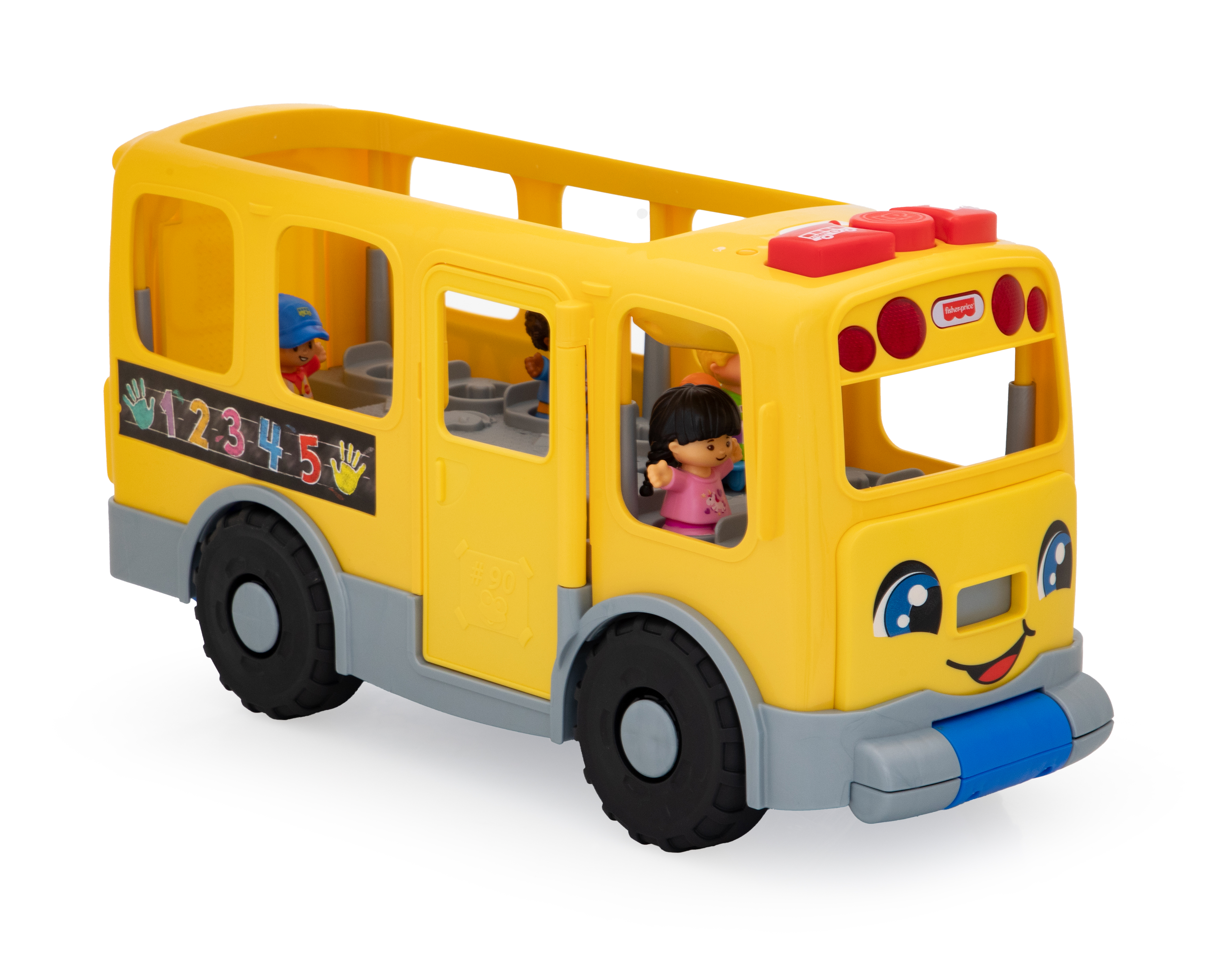 Foto 2 pulgar | Foto 1 | Camión Escolar Little People con Mango Plegable