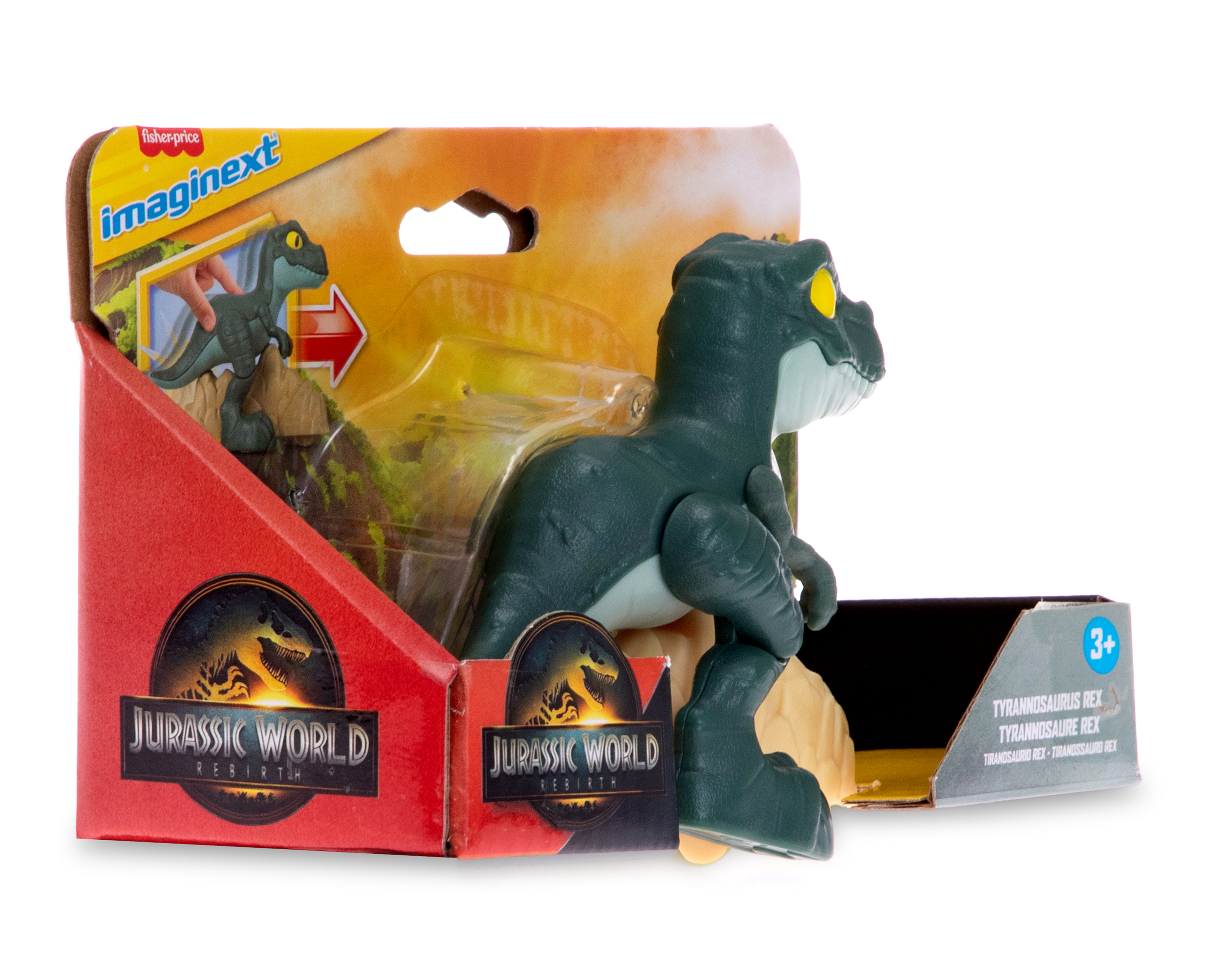 Foto 6 pulgar | Foto 5 | Dinosaurio Jurassic World Imaginext Fisher-Price con Ruedas