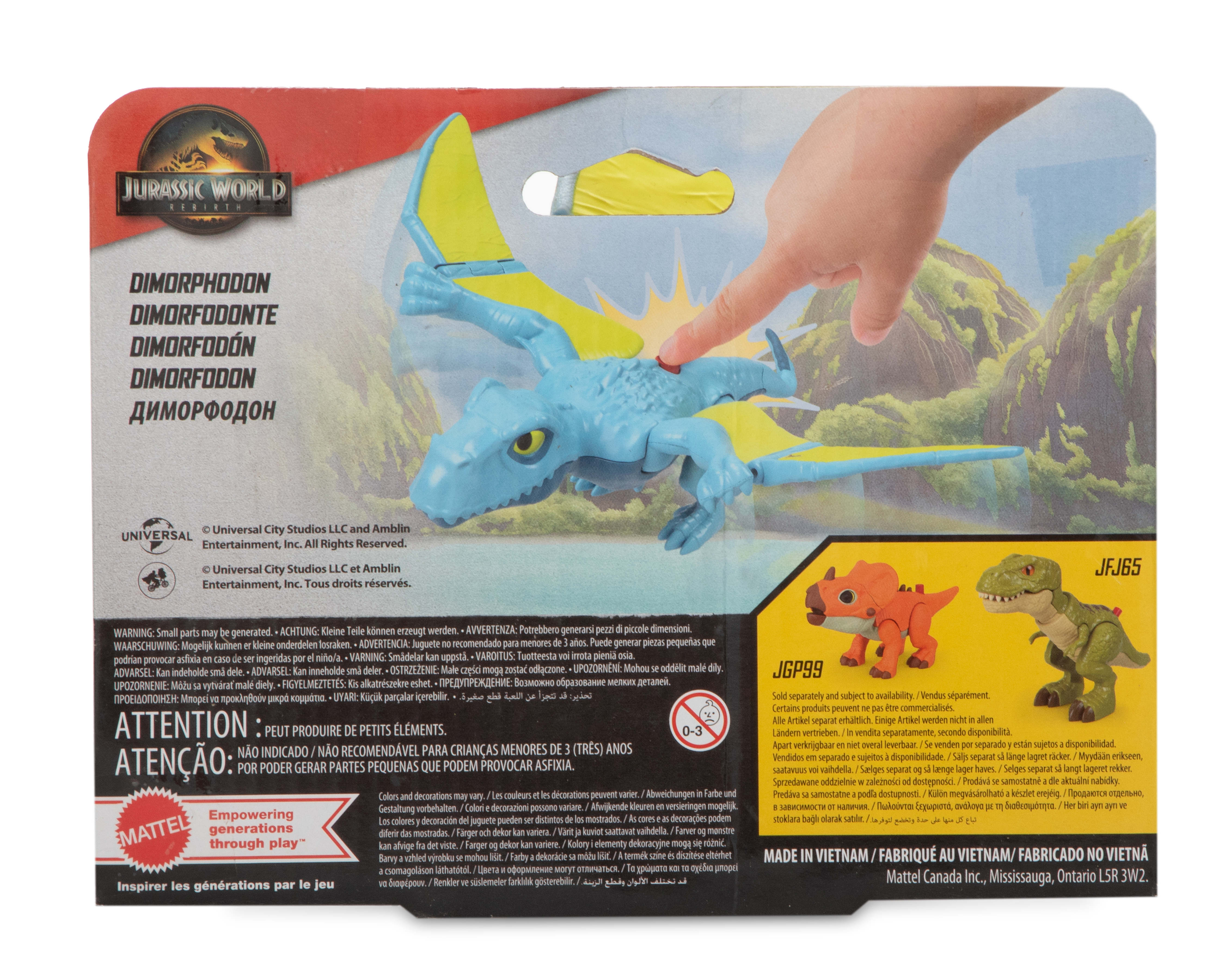 Foto 5 | Foto 5 | Dimorphodon Figura de Acción Imaginext con Sonido