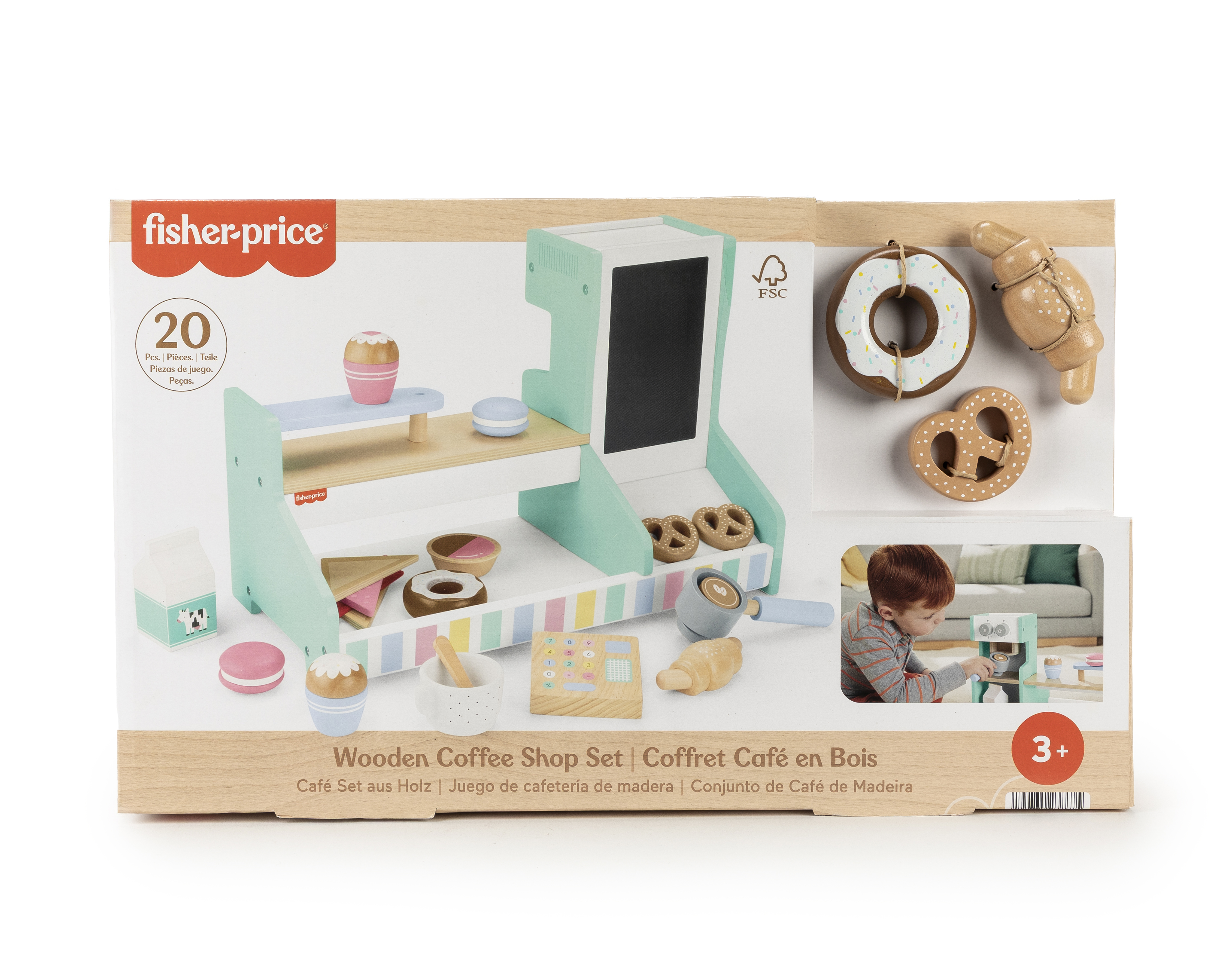 Foto 2 pulgar | Foto 1 | Juego de Cafetería Fisher-Price 20 Piezas