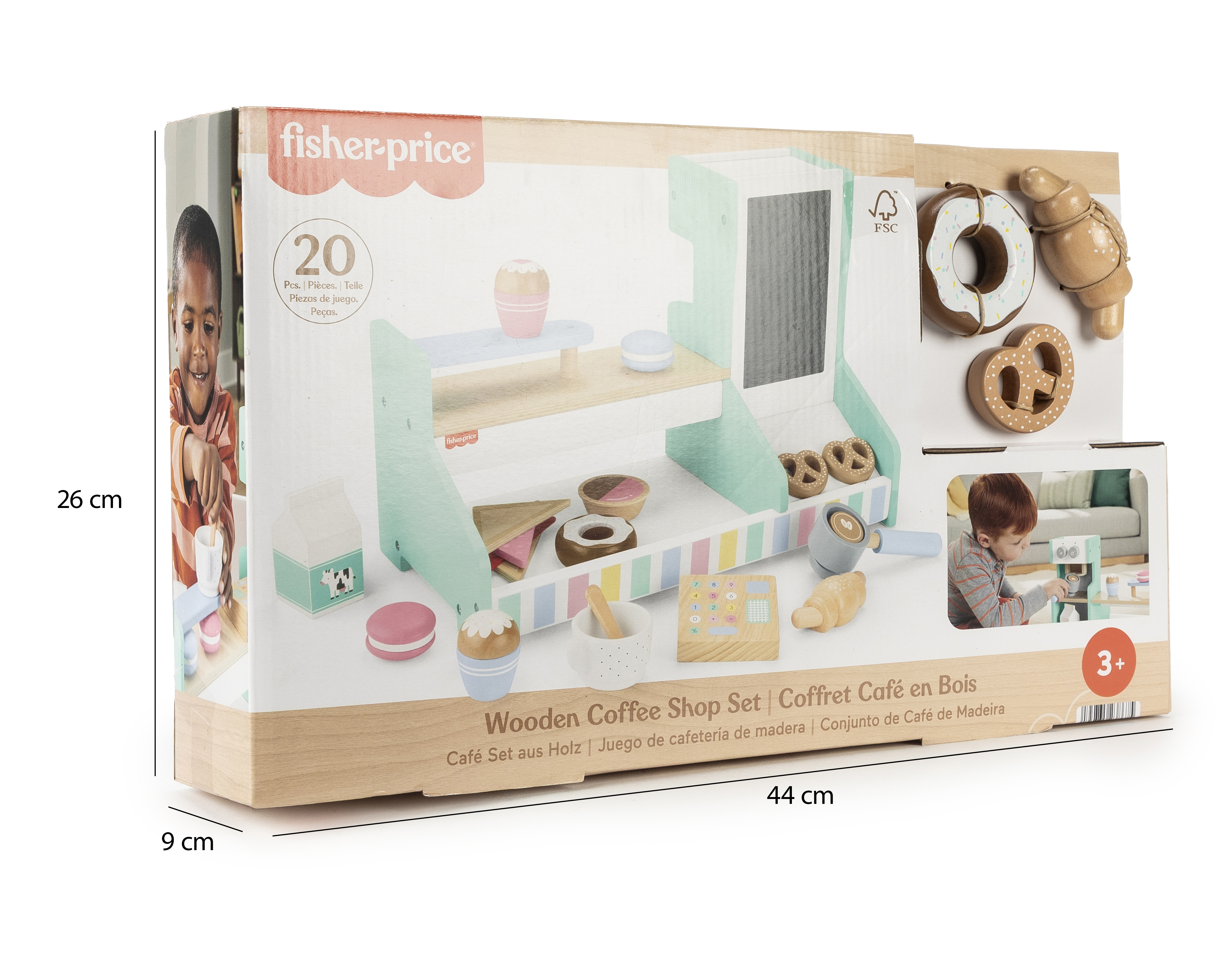 Foto 3 | Foto 3 | Juego de Cafetería Fisher-Price 20 Piezas