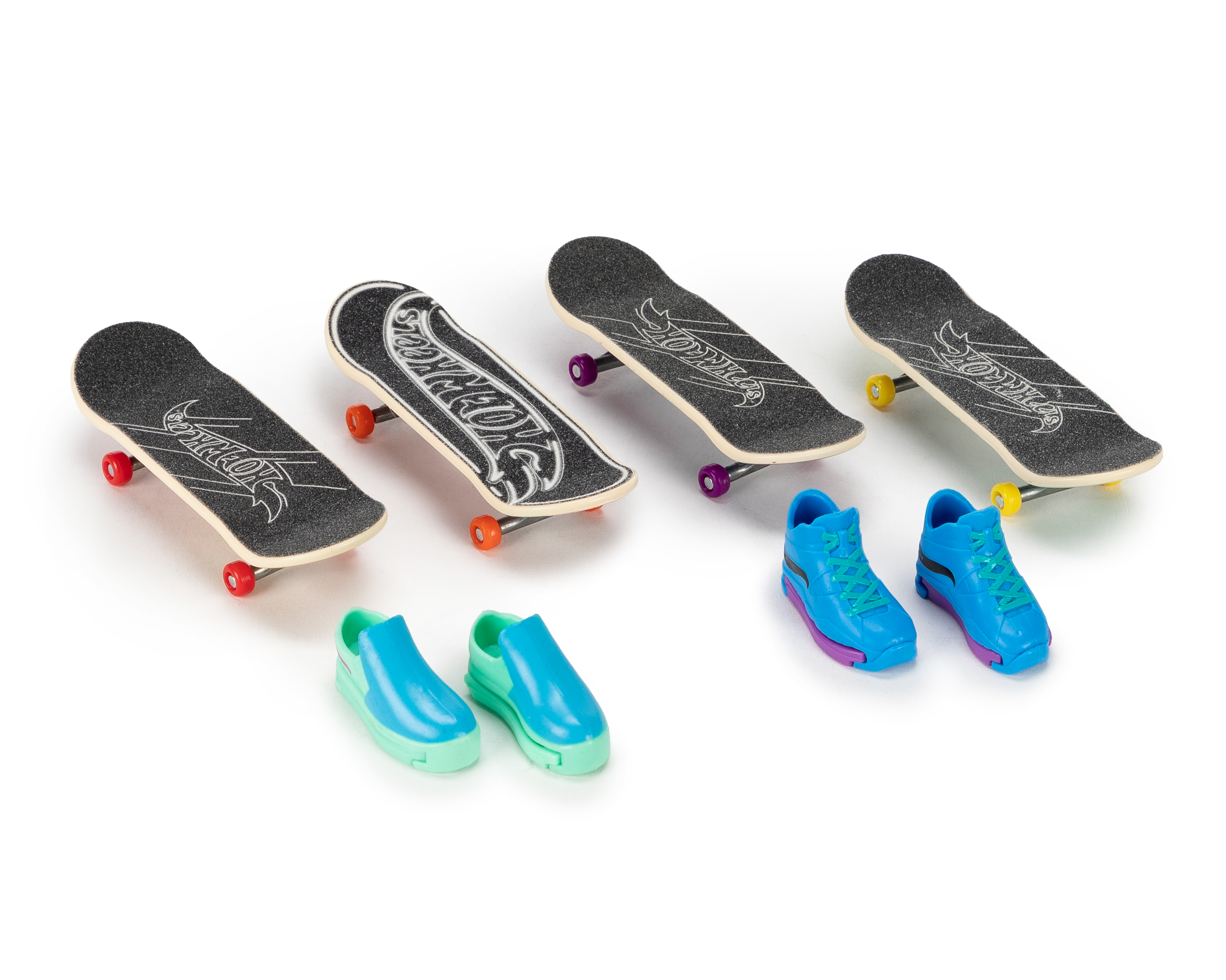 Patinetas con Tenis Sorpresa Hot Wheels 6 Piezas