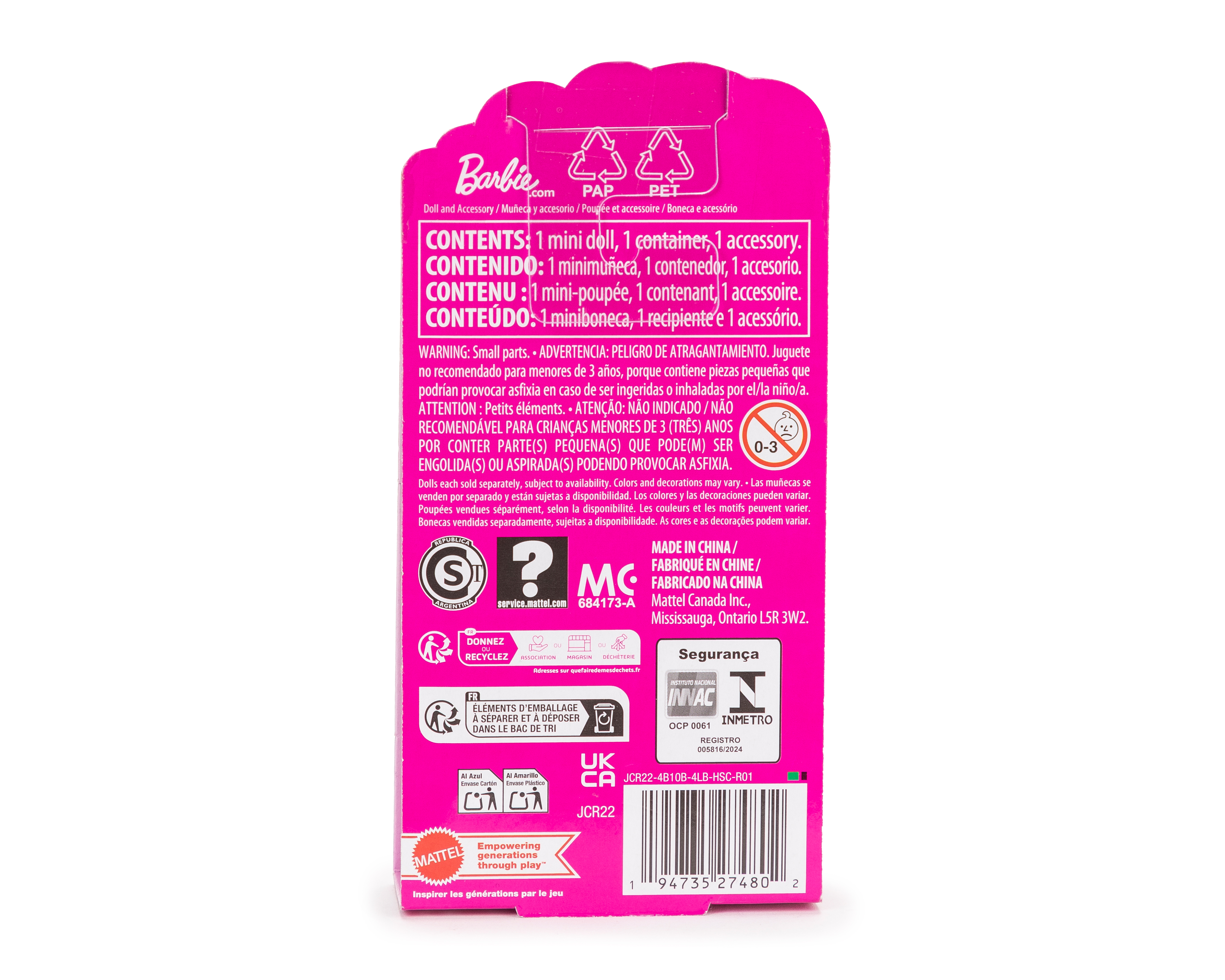 Foto 3 pulgar | Foto 2 | Muñeca Barbie Sorpresa