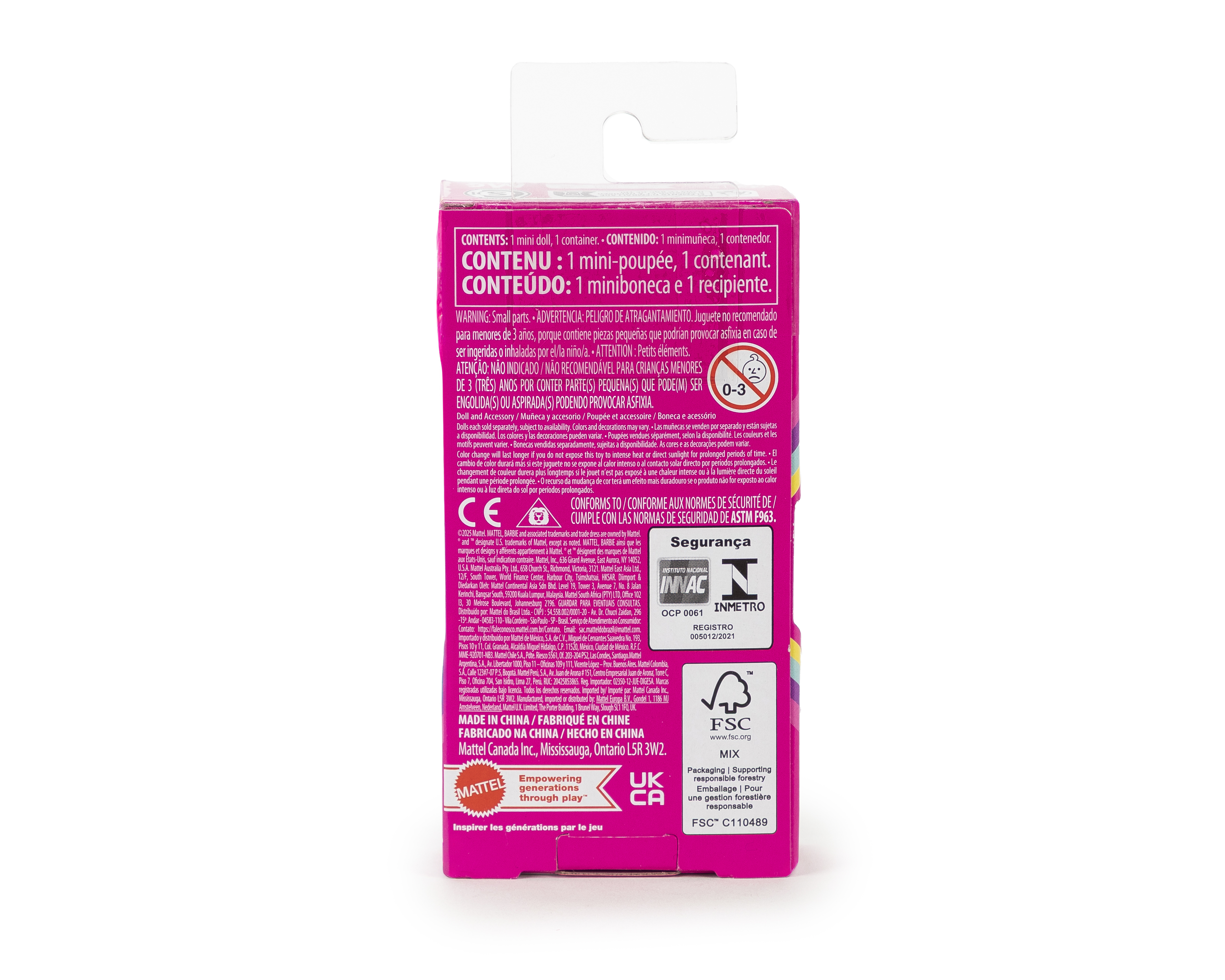 Foto 2 | Foto 2 | Muñeca Barbie MiniLand Fashionista Sorpresa